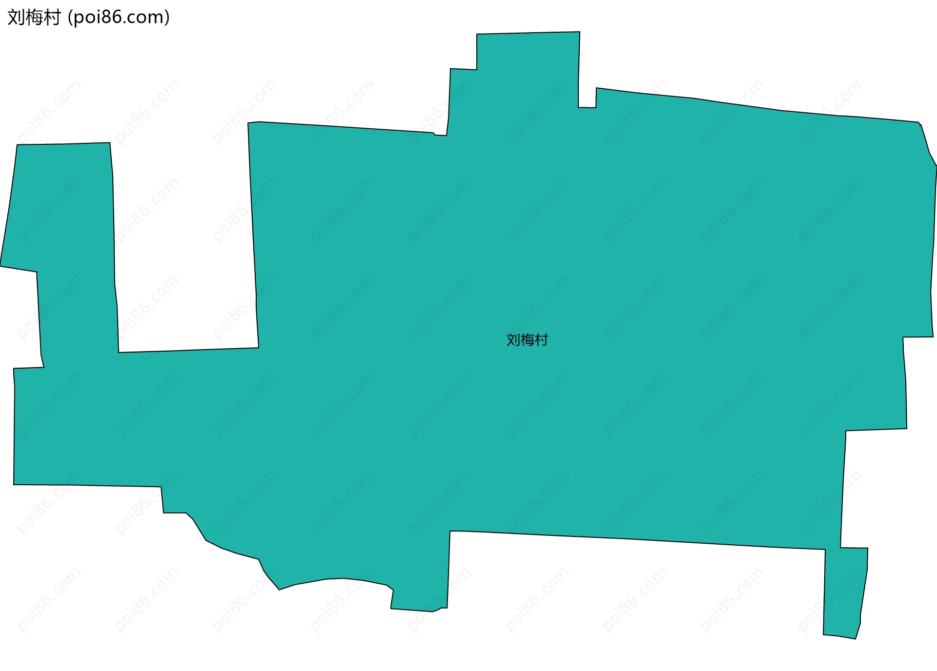 刘梅村边界地图