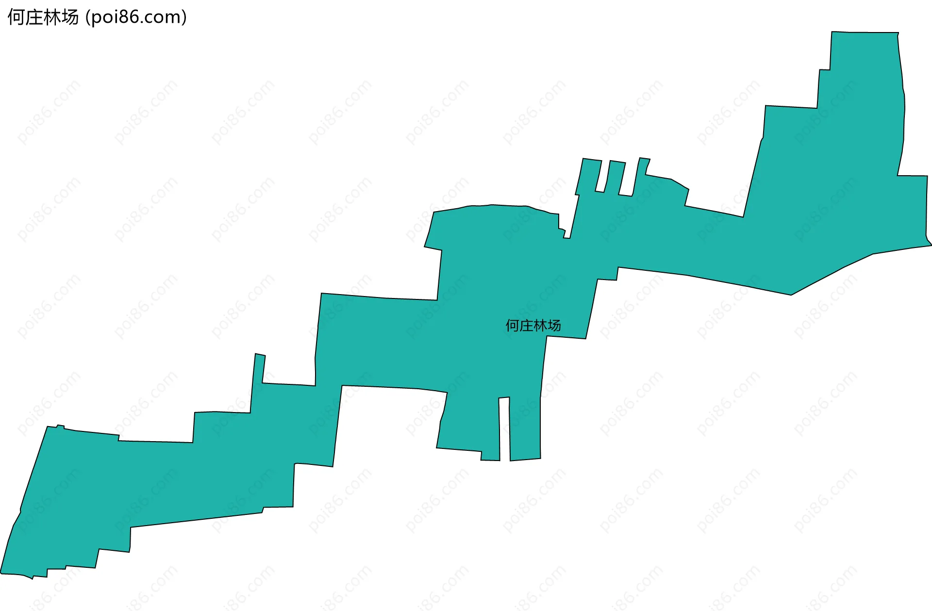 何庄林场边界地图