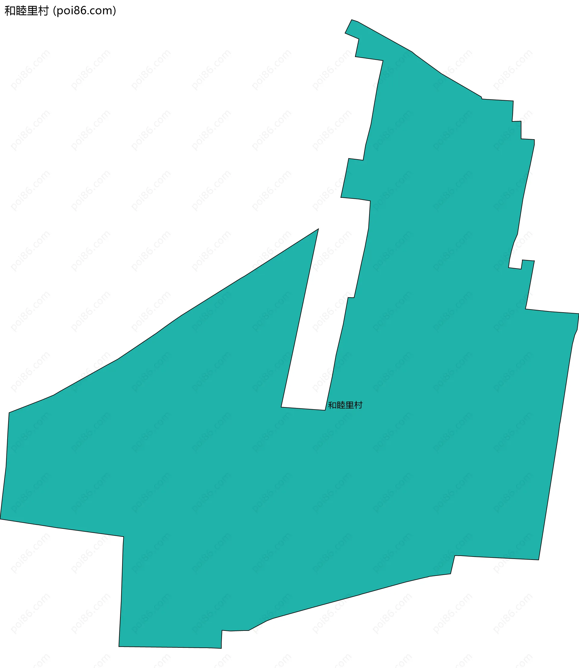 和睦里村边界地图