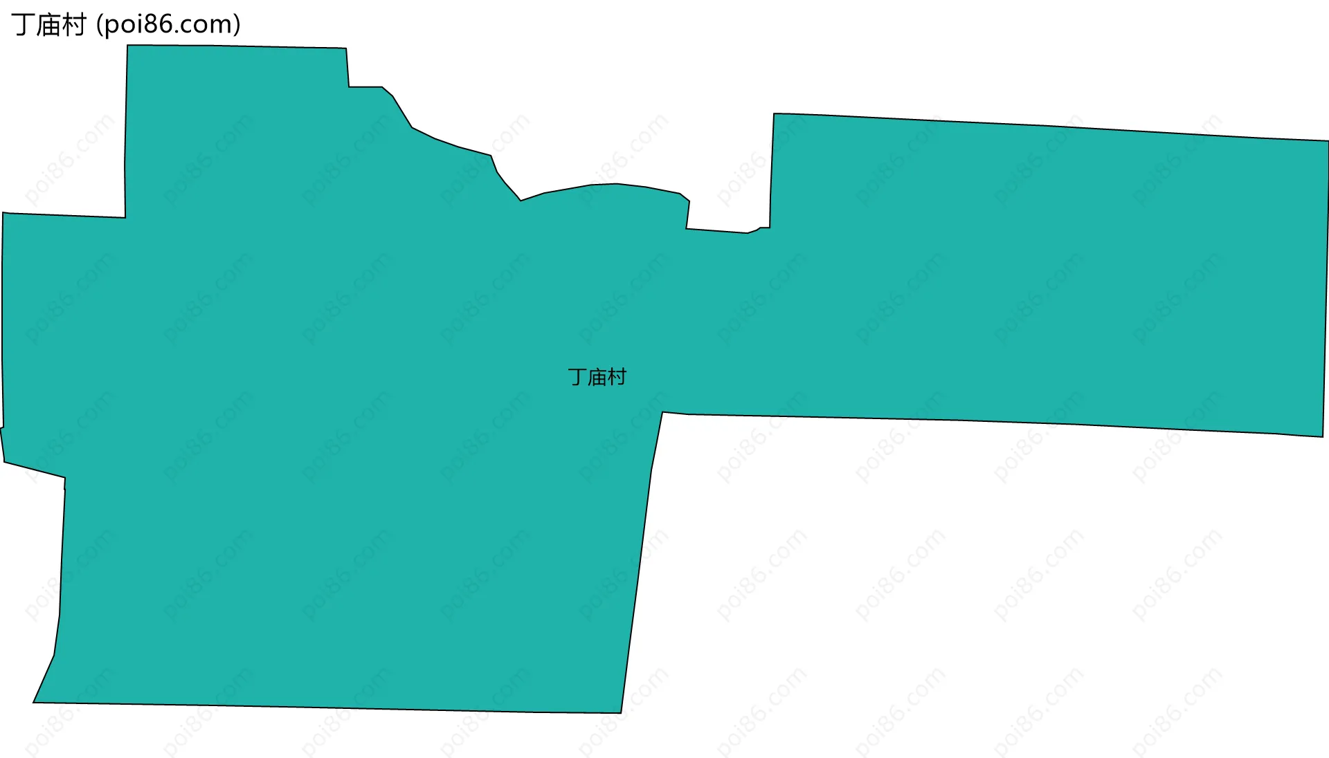 丁庙村边界地图