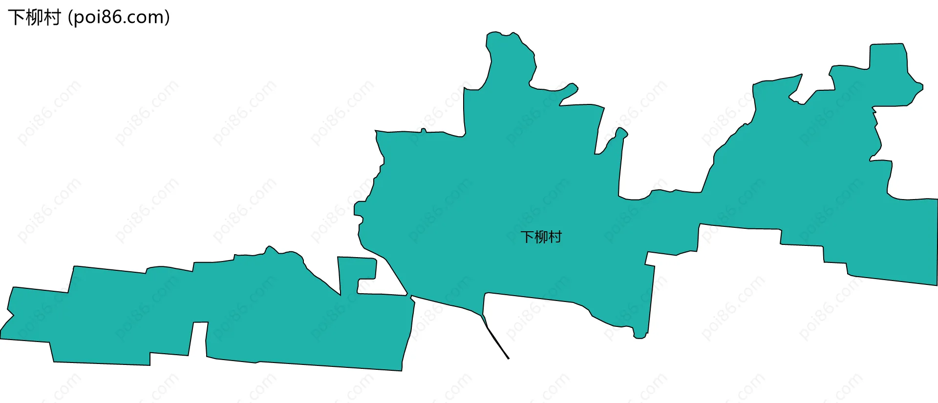 下柳村边界地图
