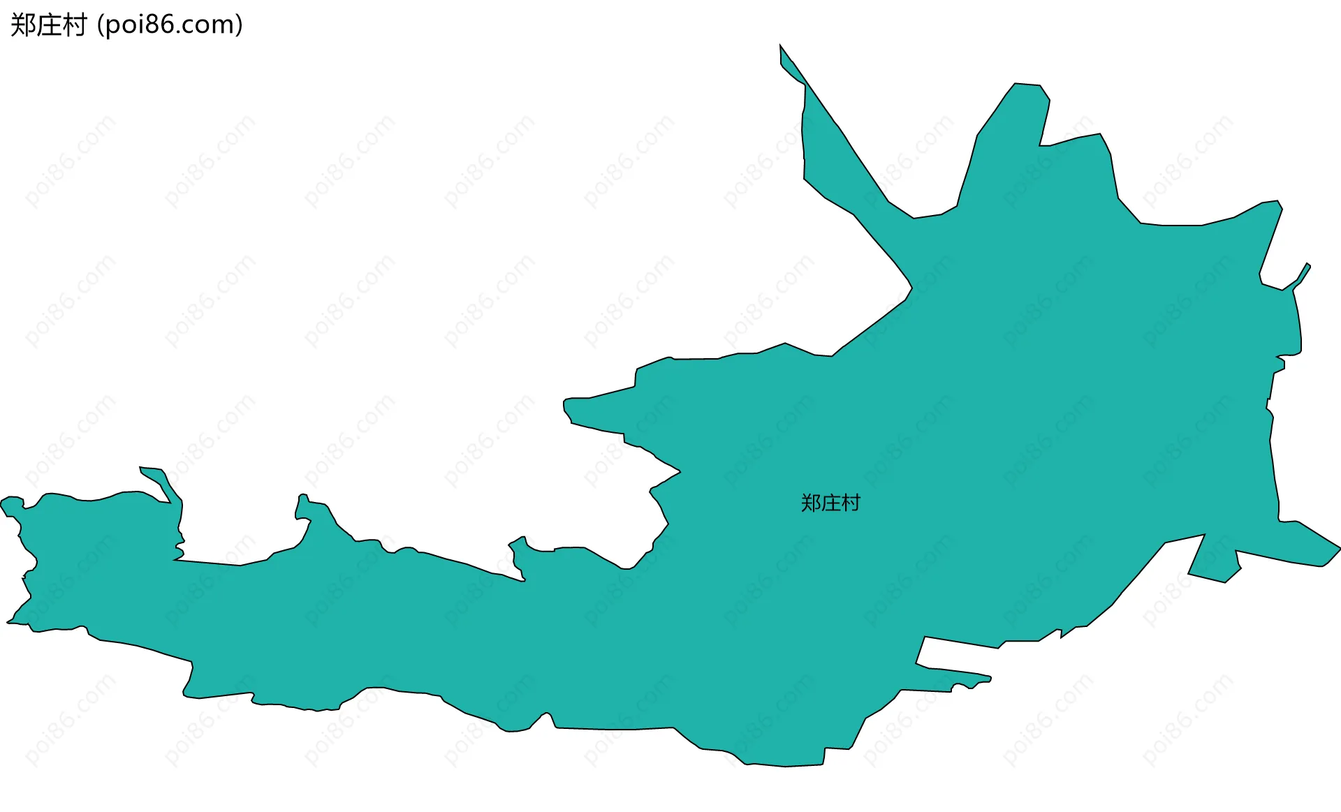 郑庄村边界地图