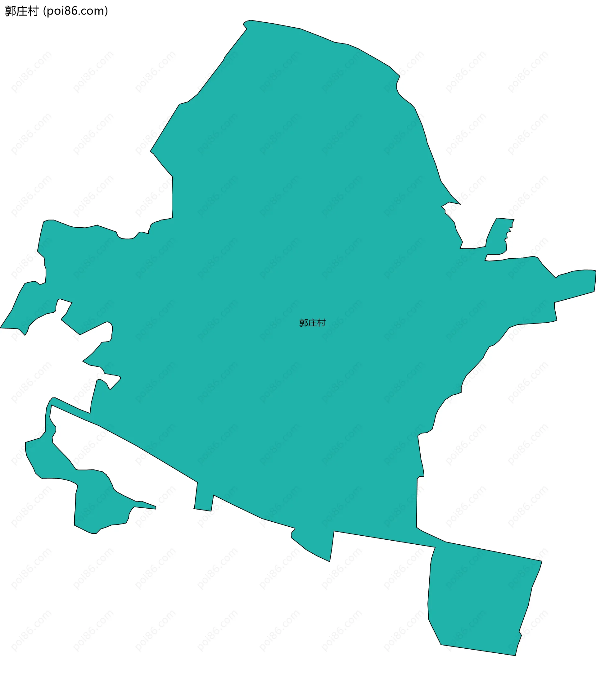 郭庄村边界地图