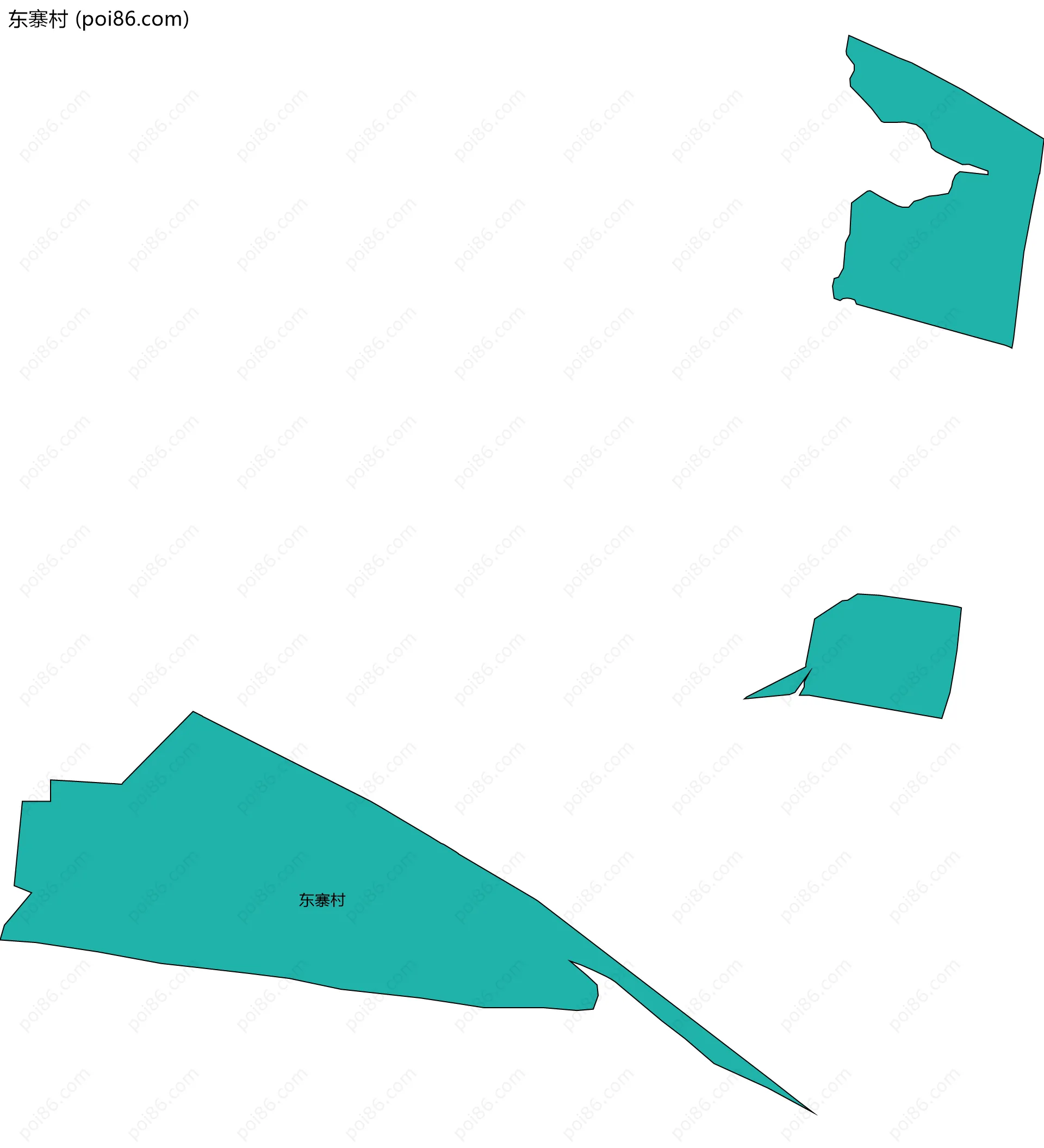 东寨村边界地图