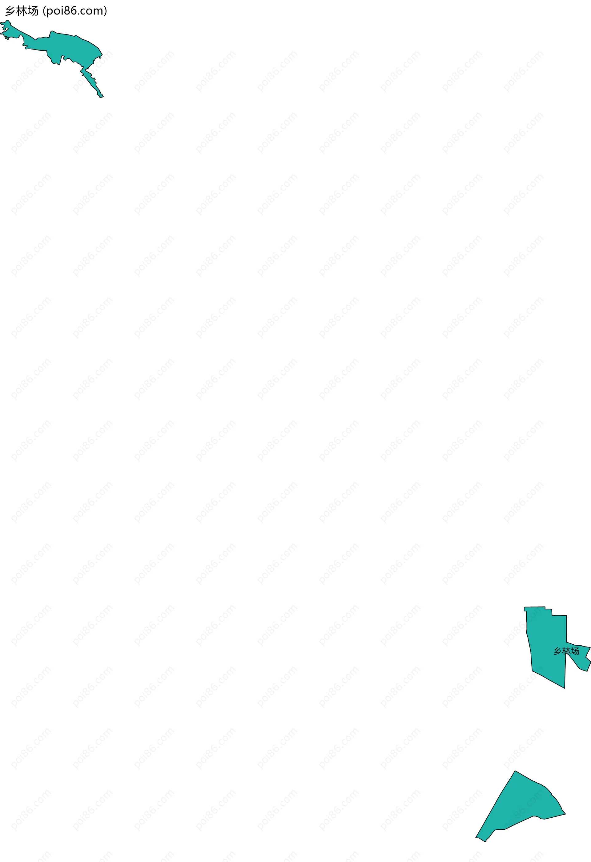 乡林场边界地图