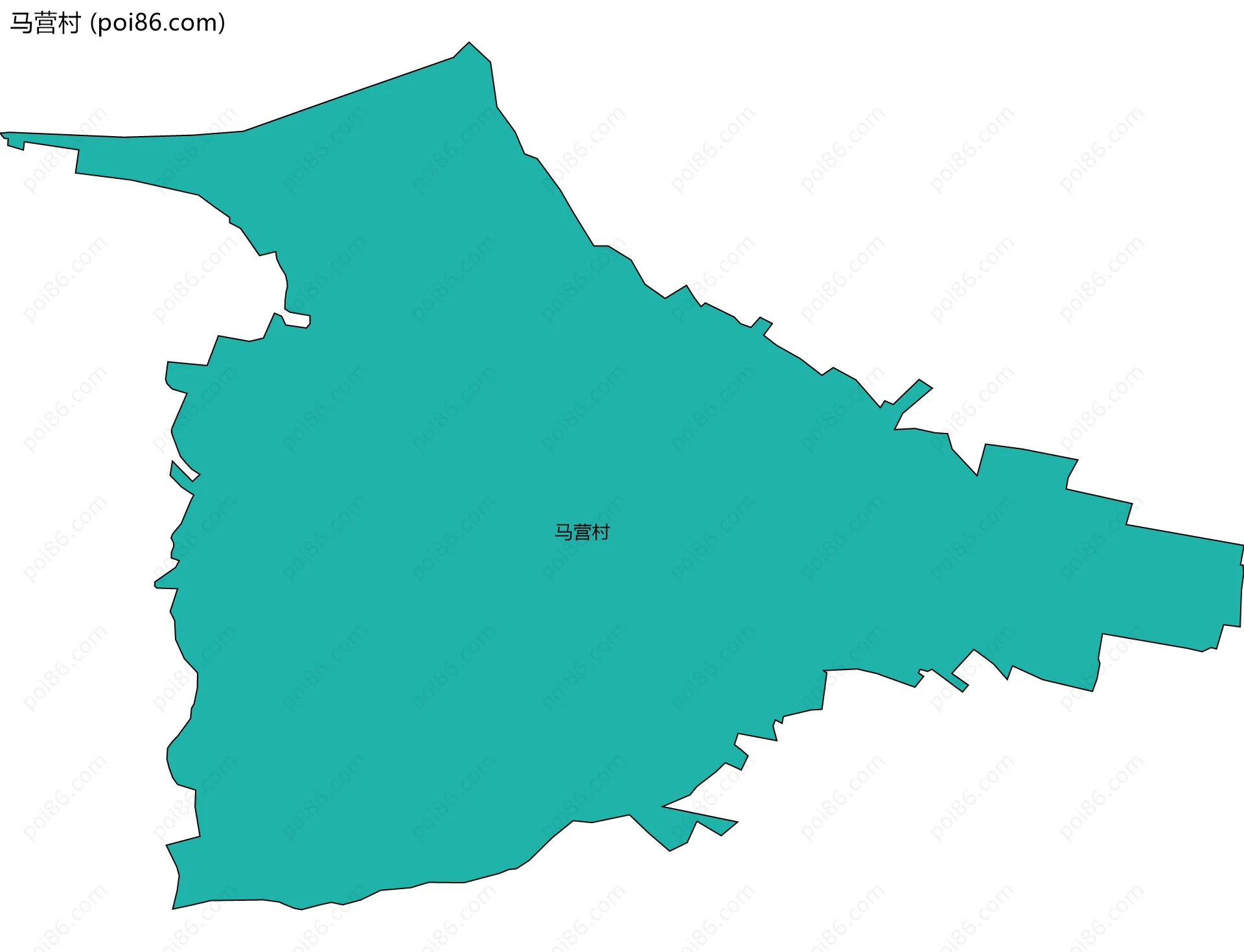 马营村边界地图