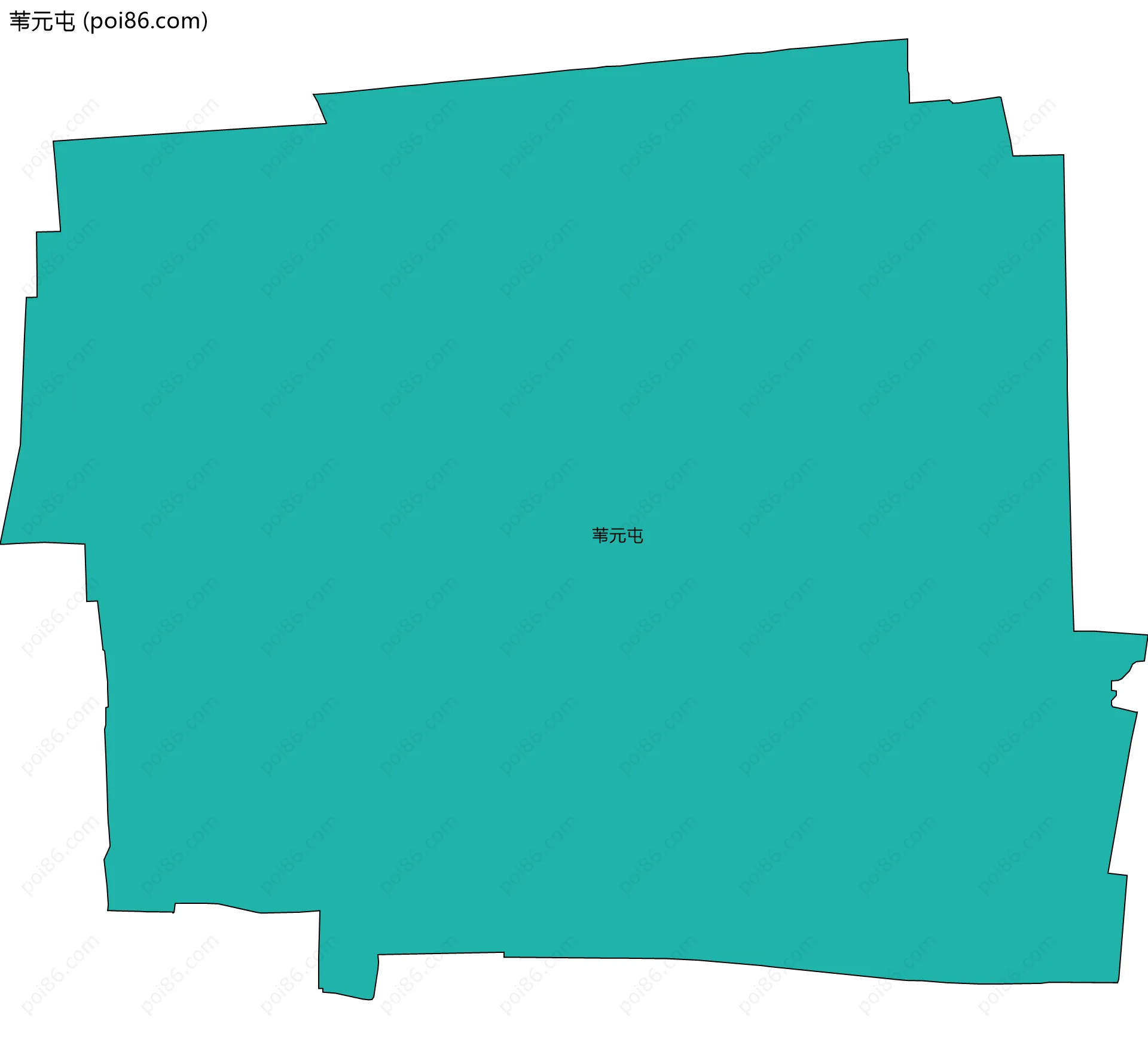 苇元屯边界地图