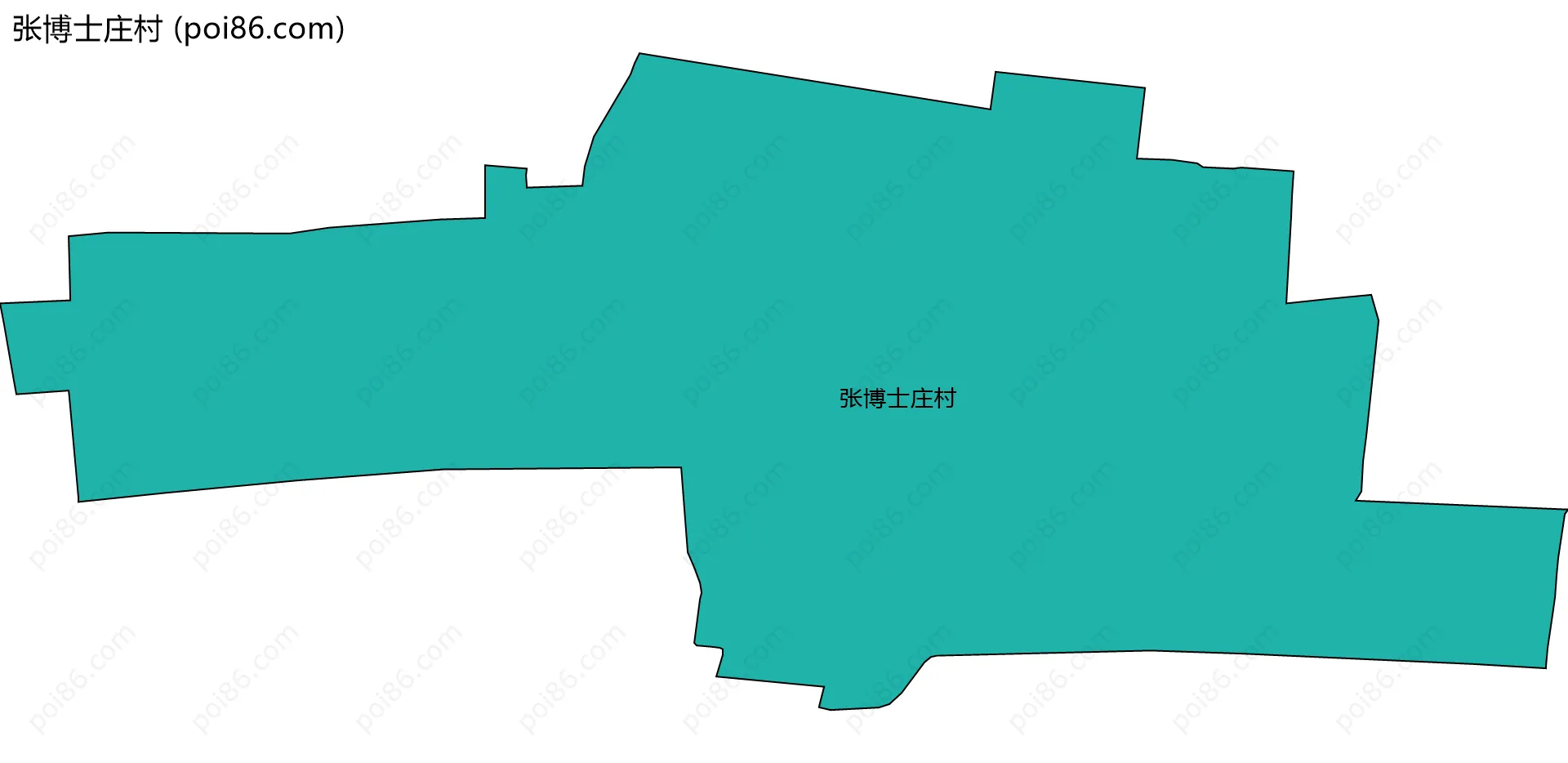 张博士庄村边界地图