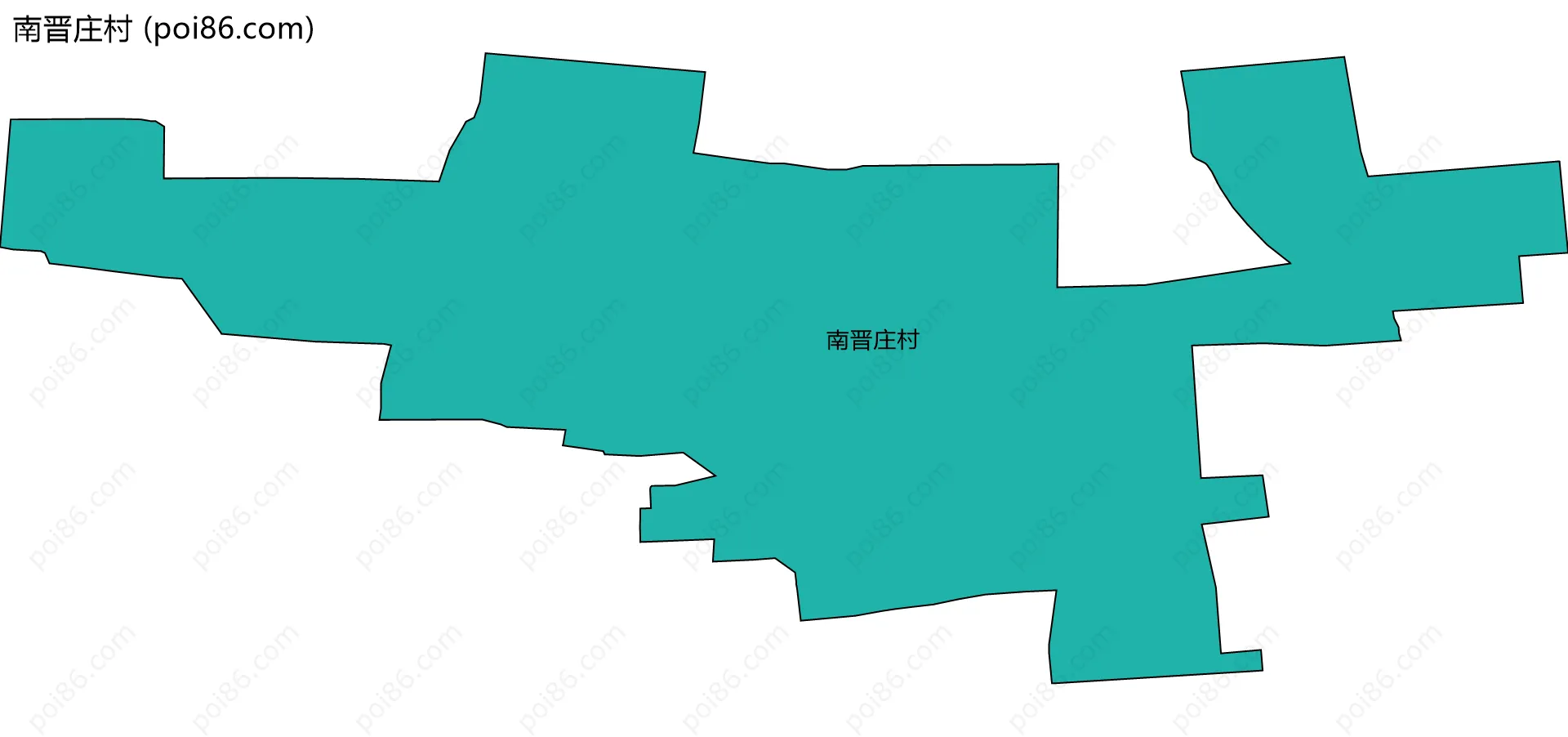 南晋庄村边界地图