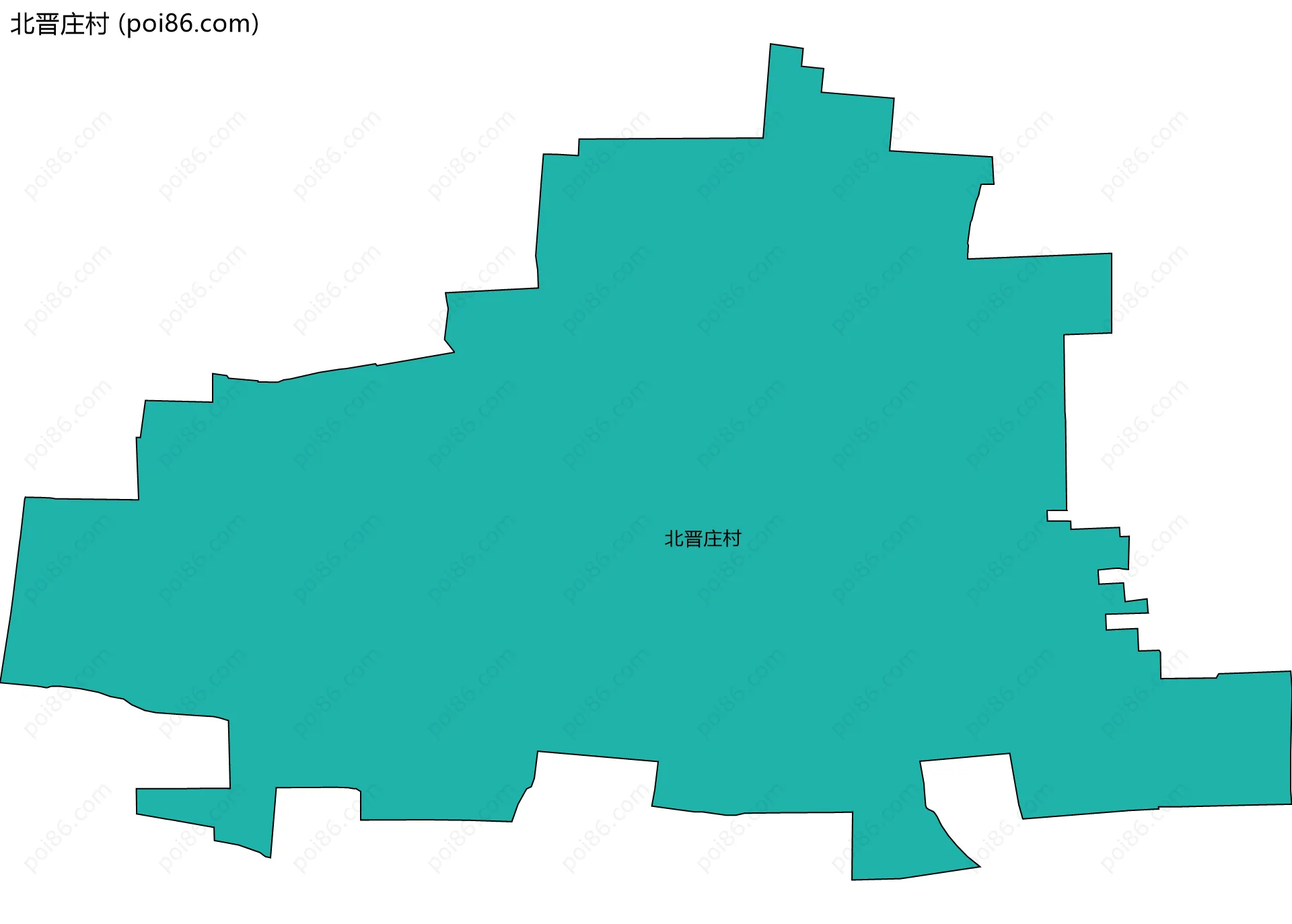 北晋庄村边界地图