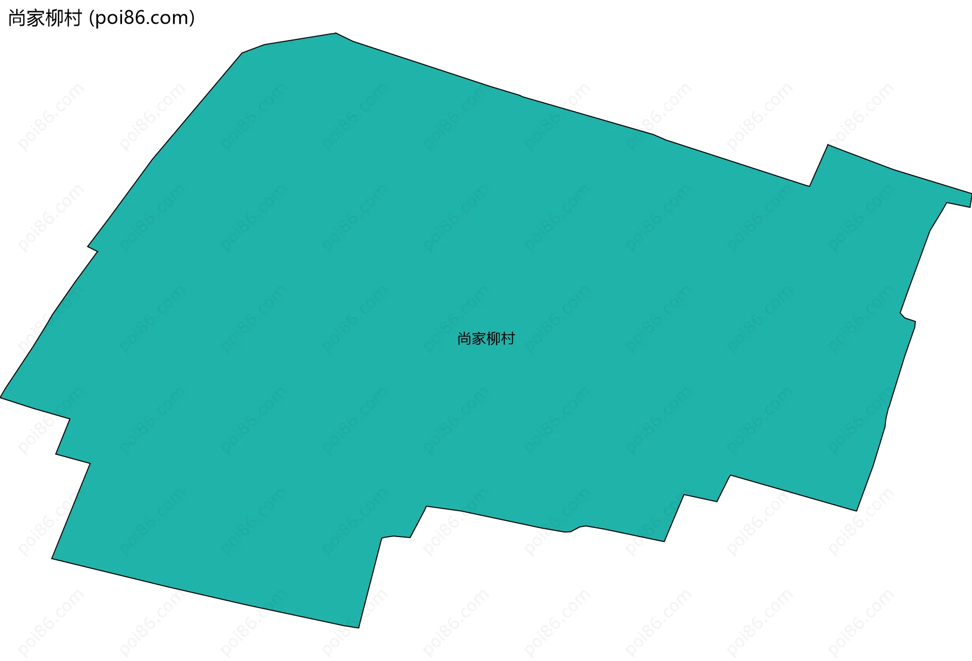 尚家柳村边界地图