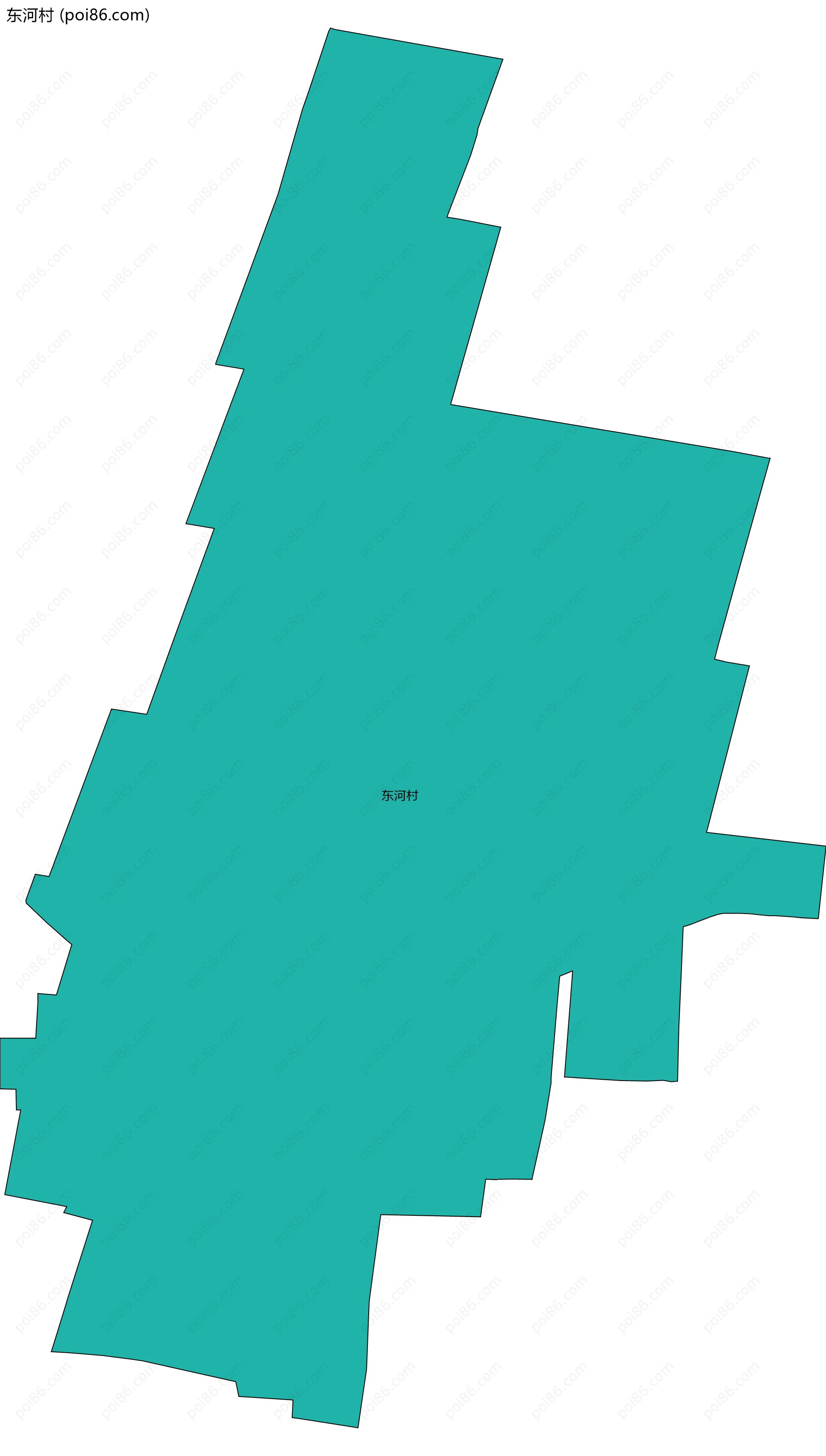 东河村边界地图