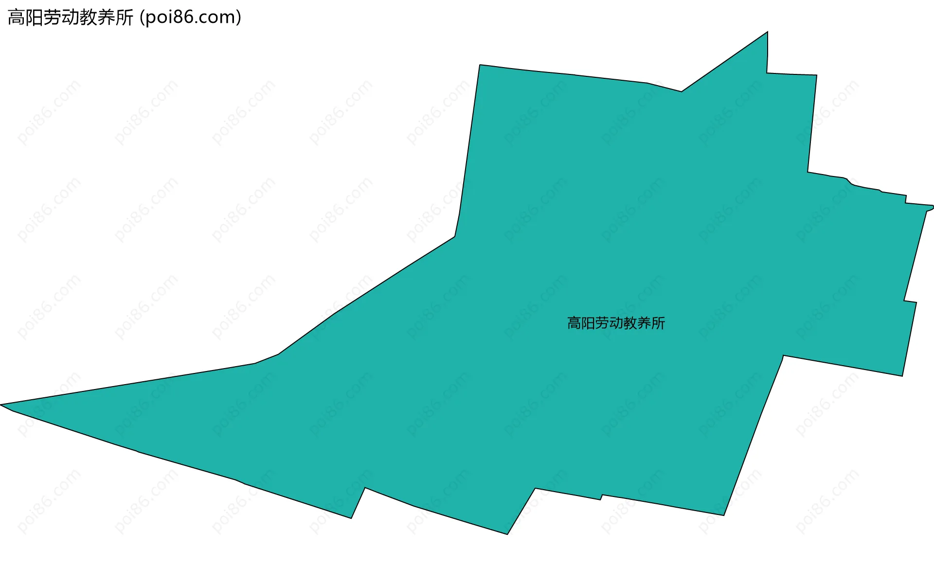 高阳劳动教养所边界地图