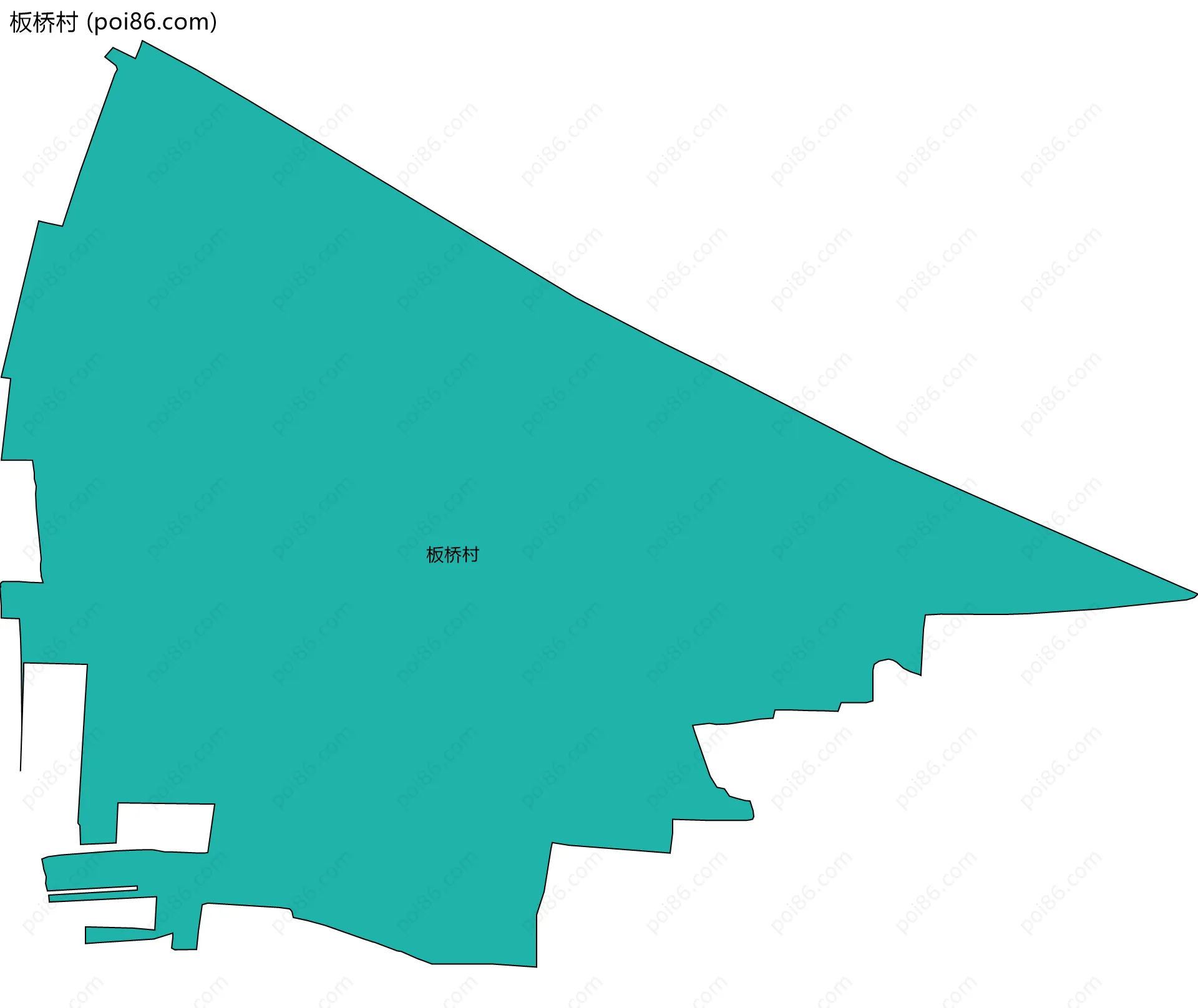 板桥村边界地图