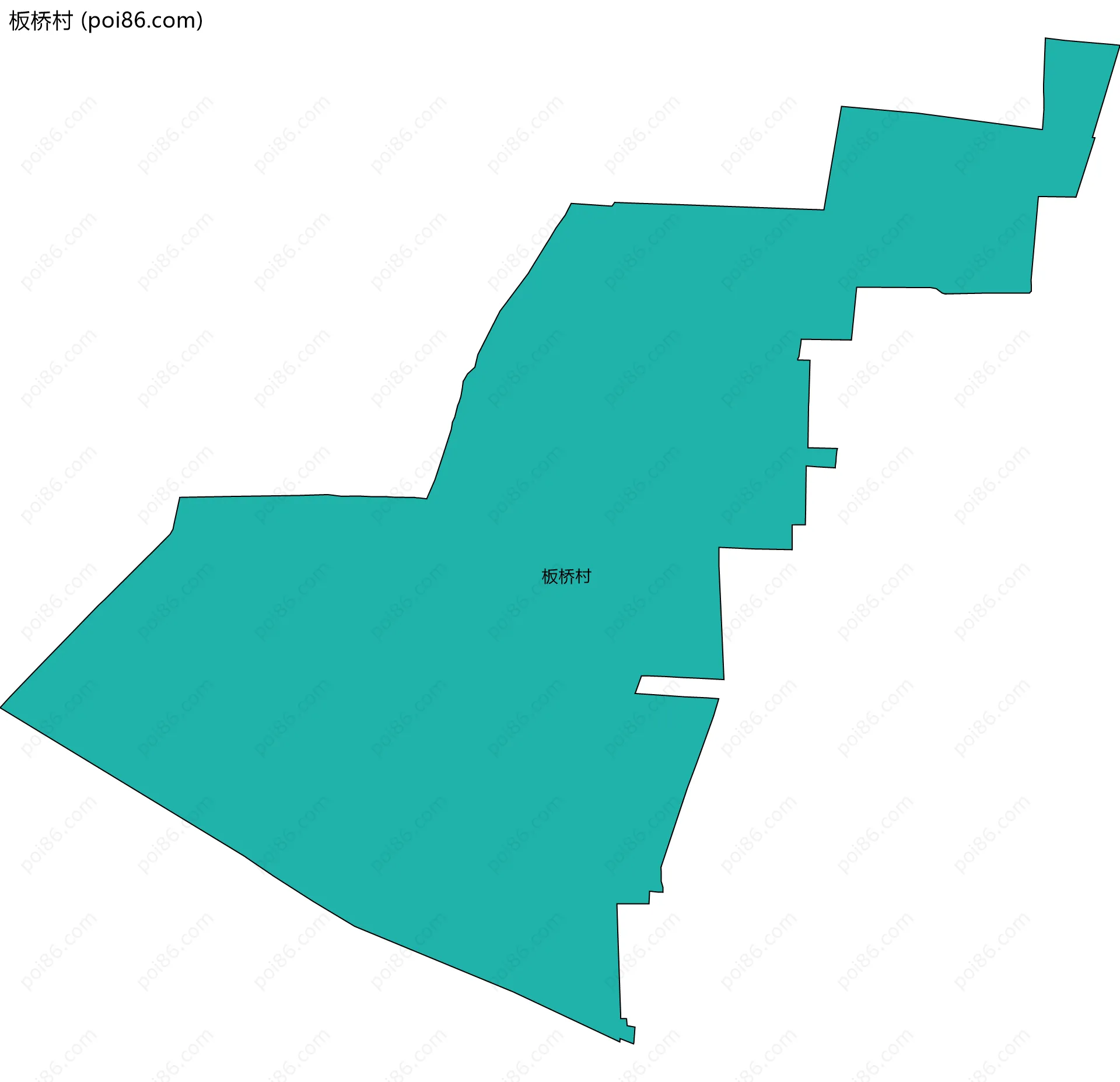 板桥村边界地图