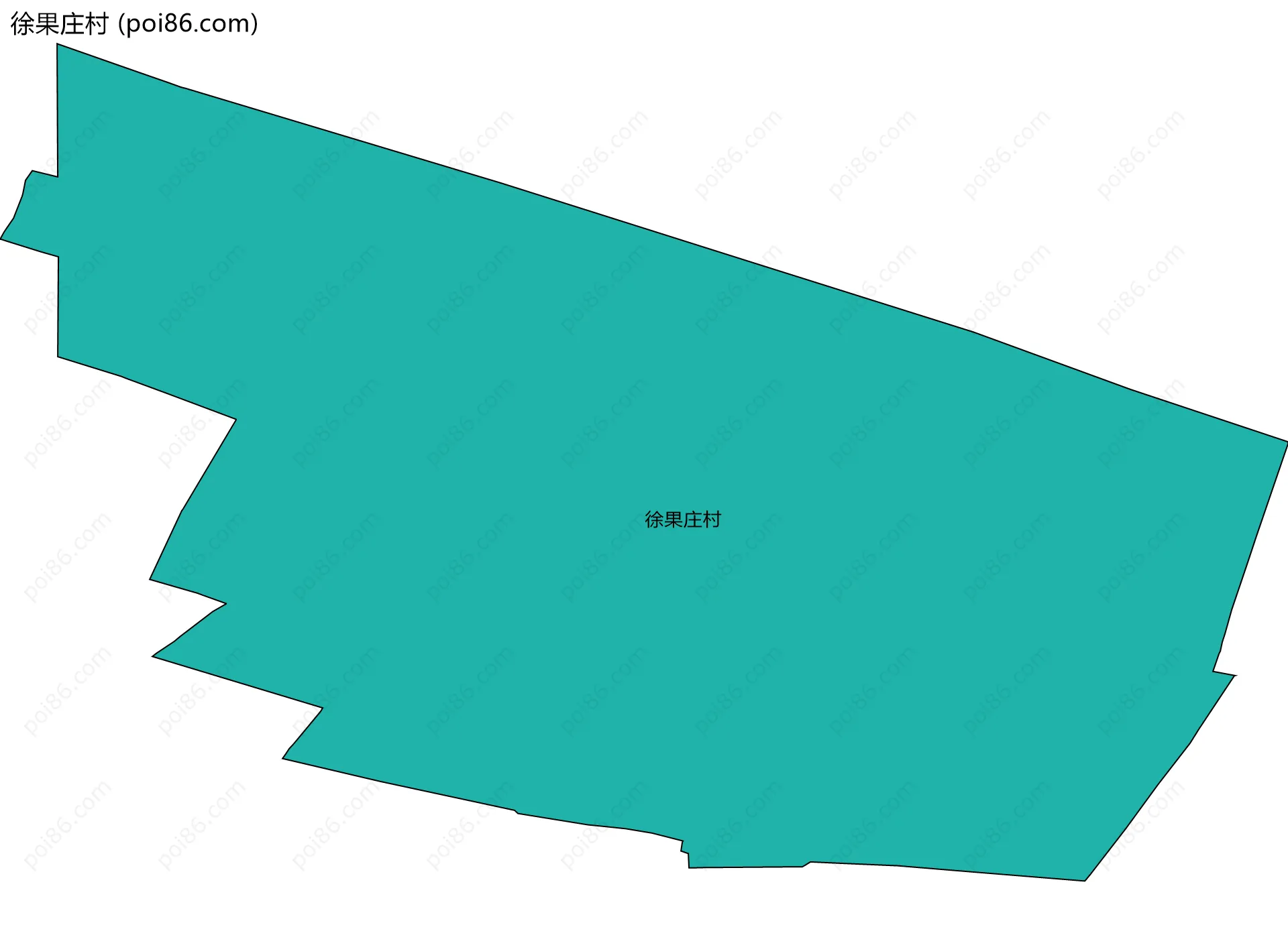 徐果庄村边界地图