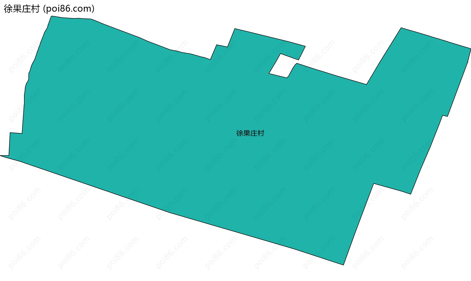 徐果庄村边界地图