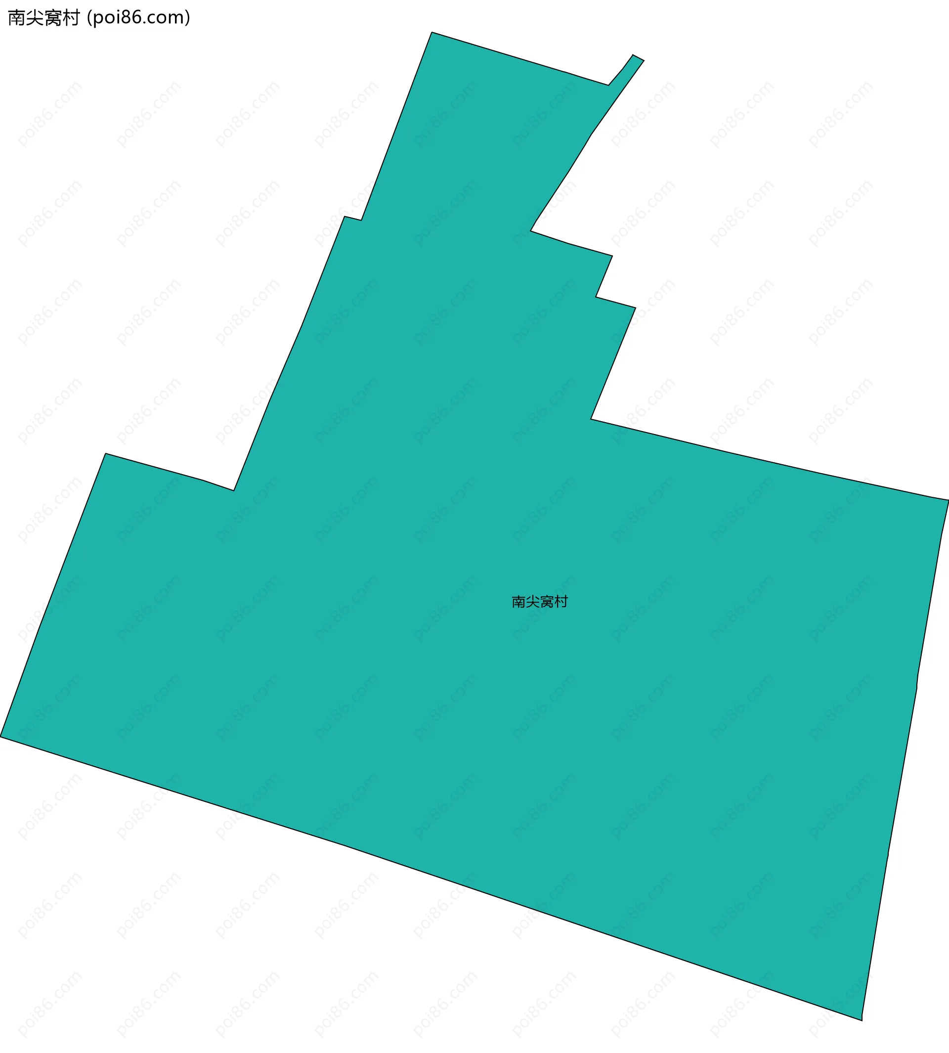 南尖窝村边界地图