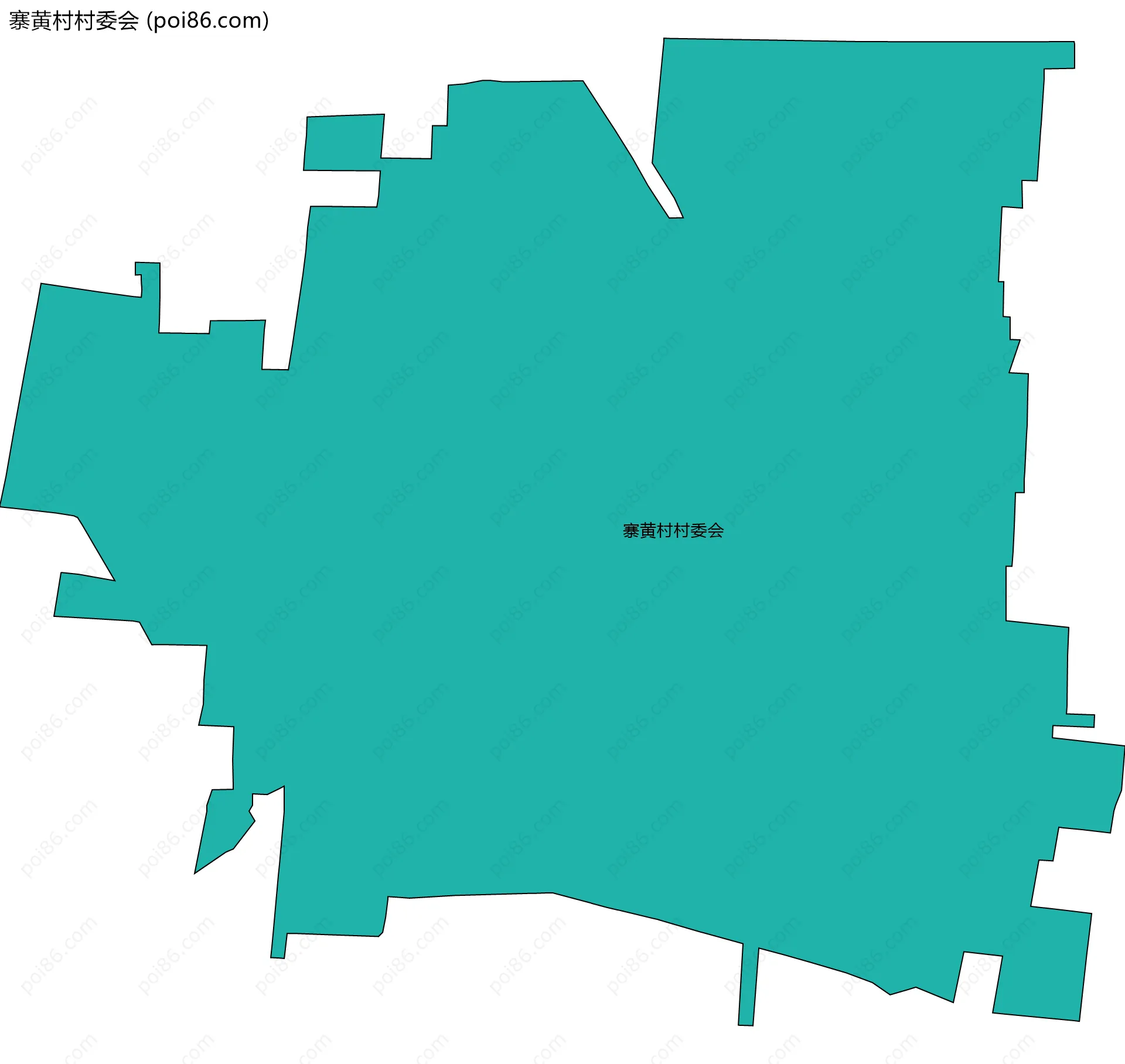 寨黄村村委会边界地图