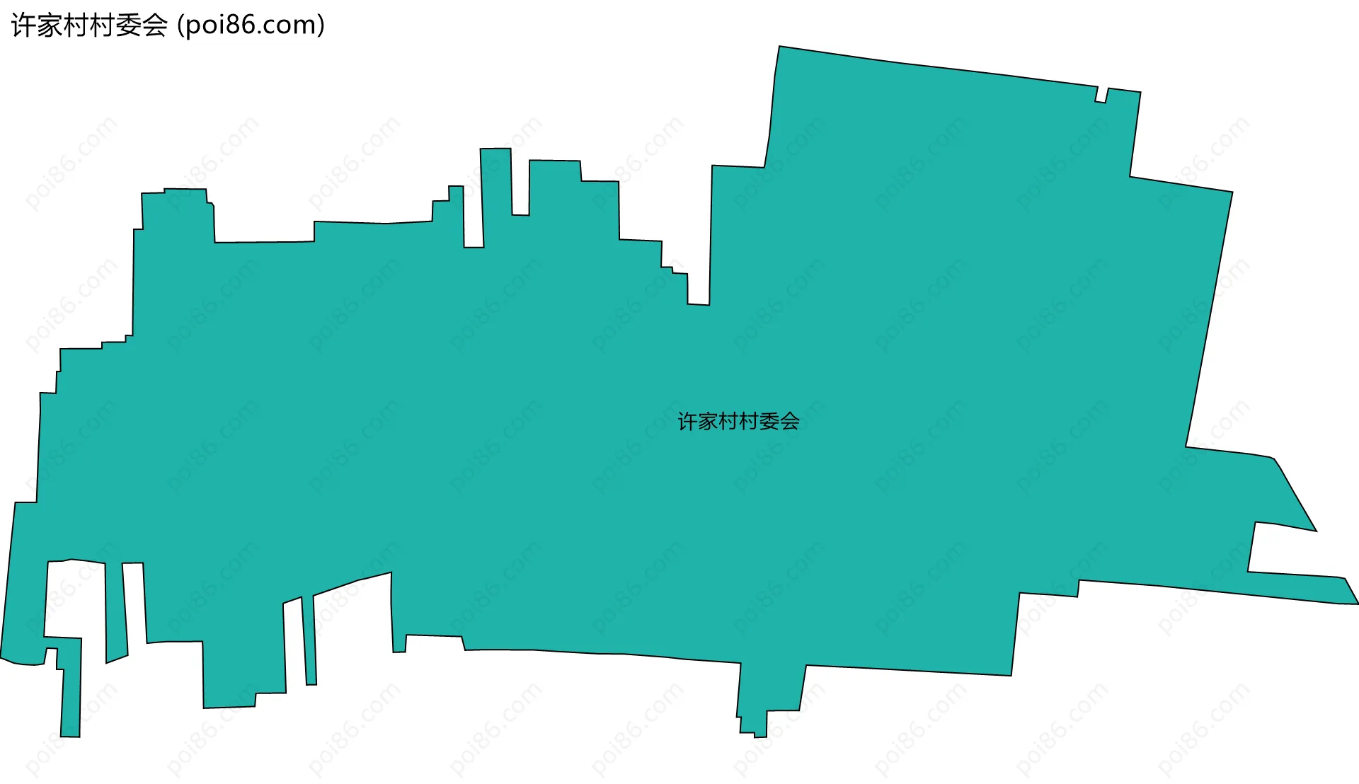 许家村村委会边界地图