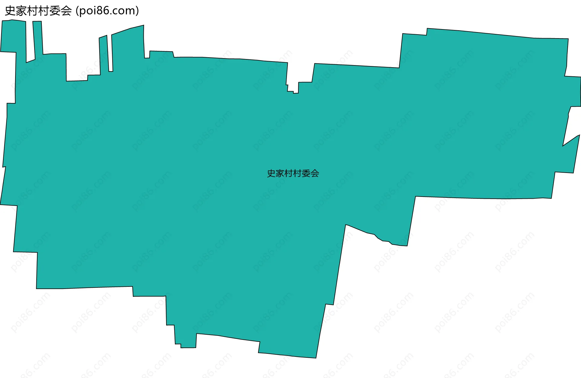 史家村村委会边界地图