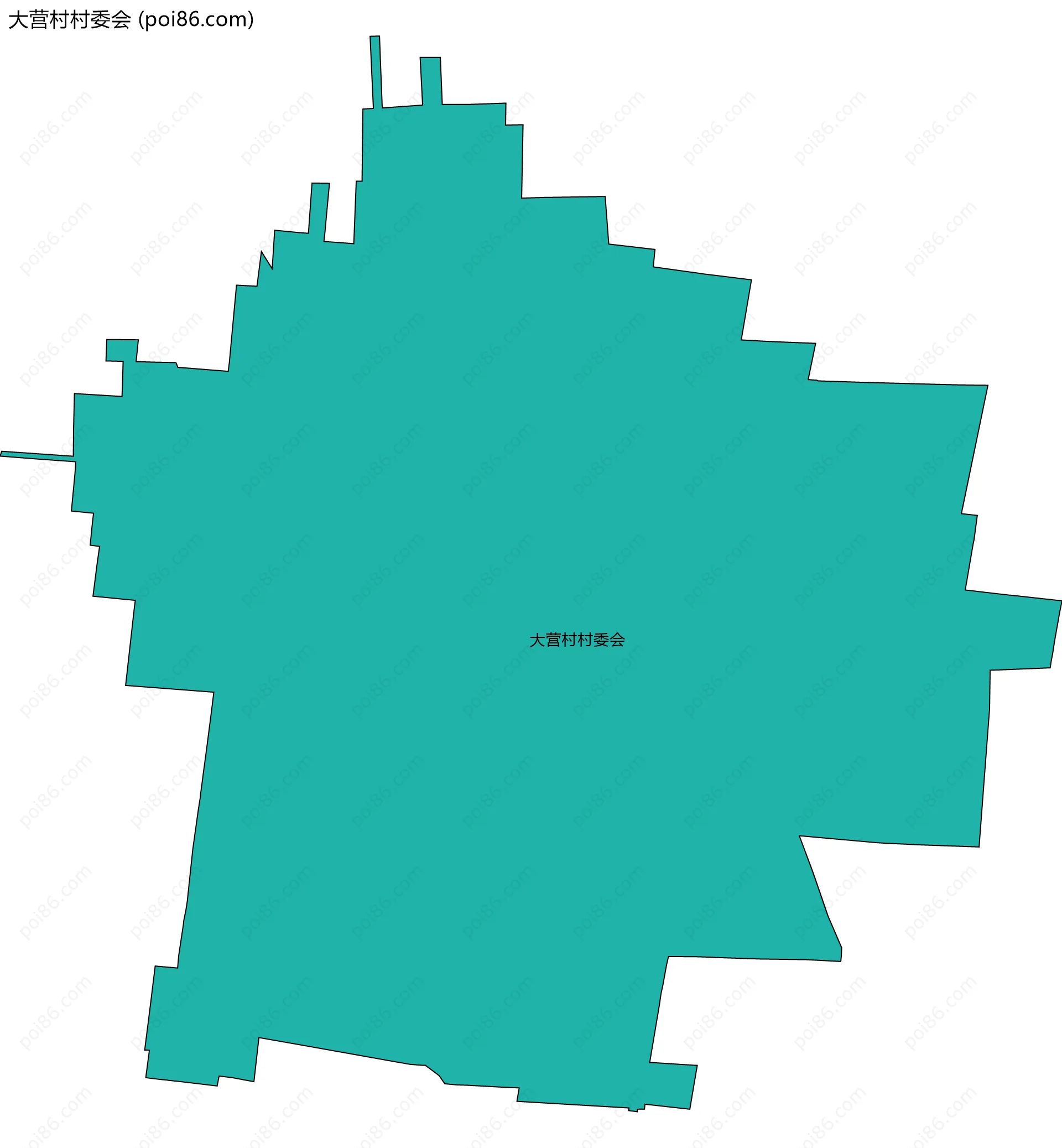大营村村委会边界地图