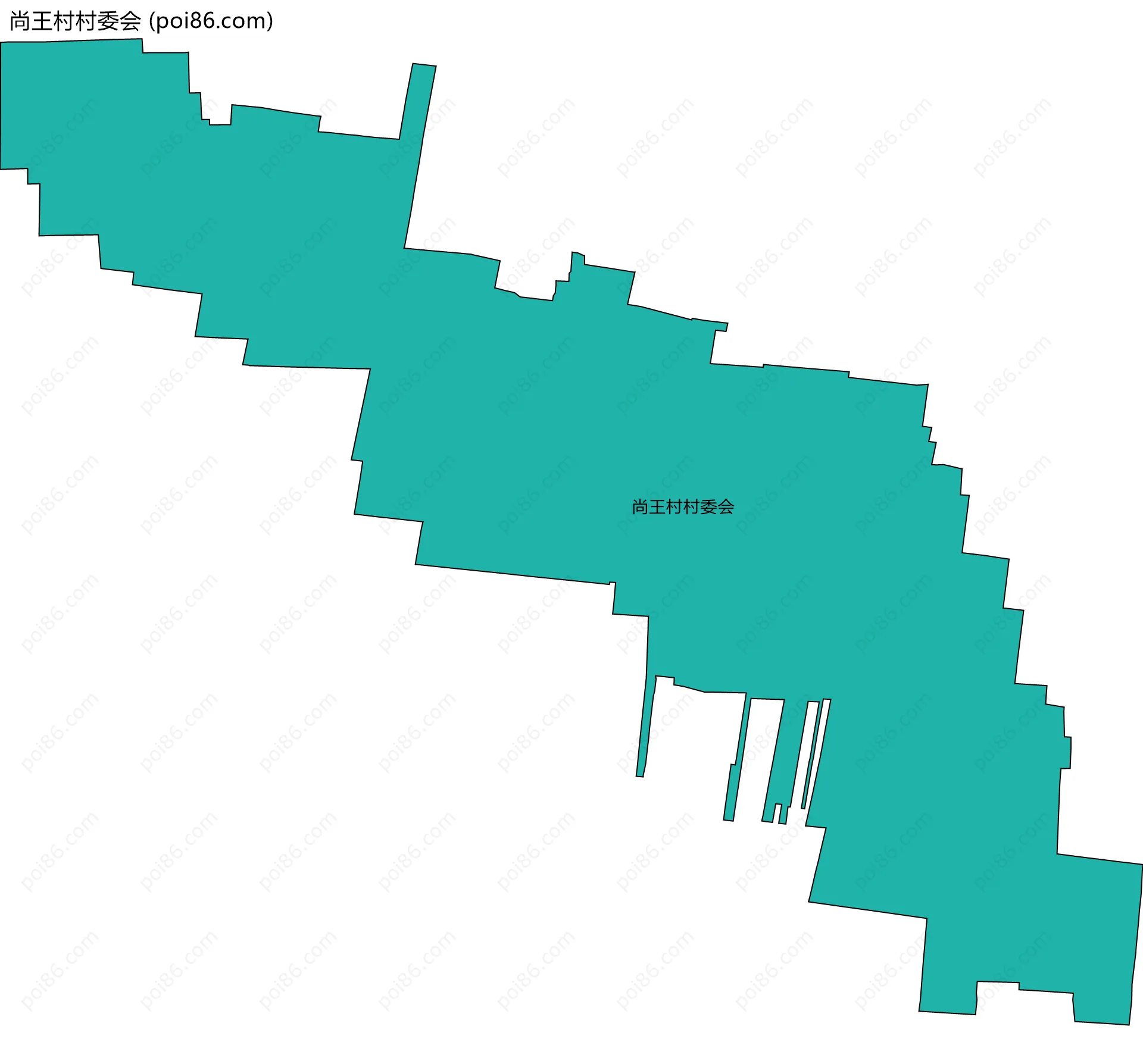 尚王村村委会边界地图