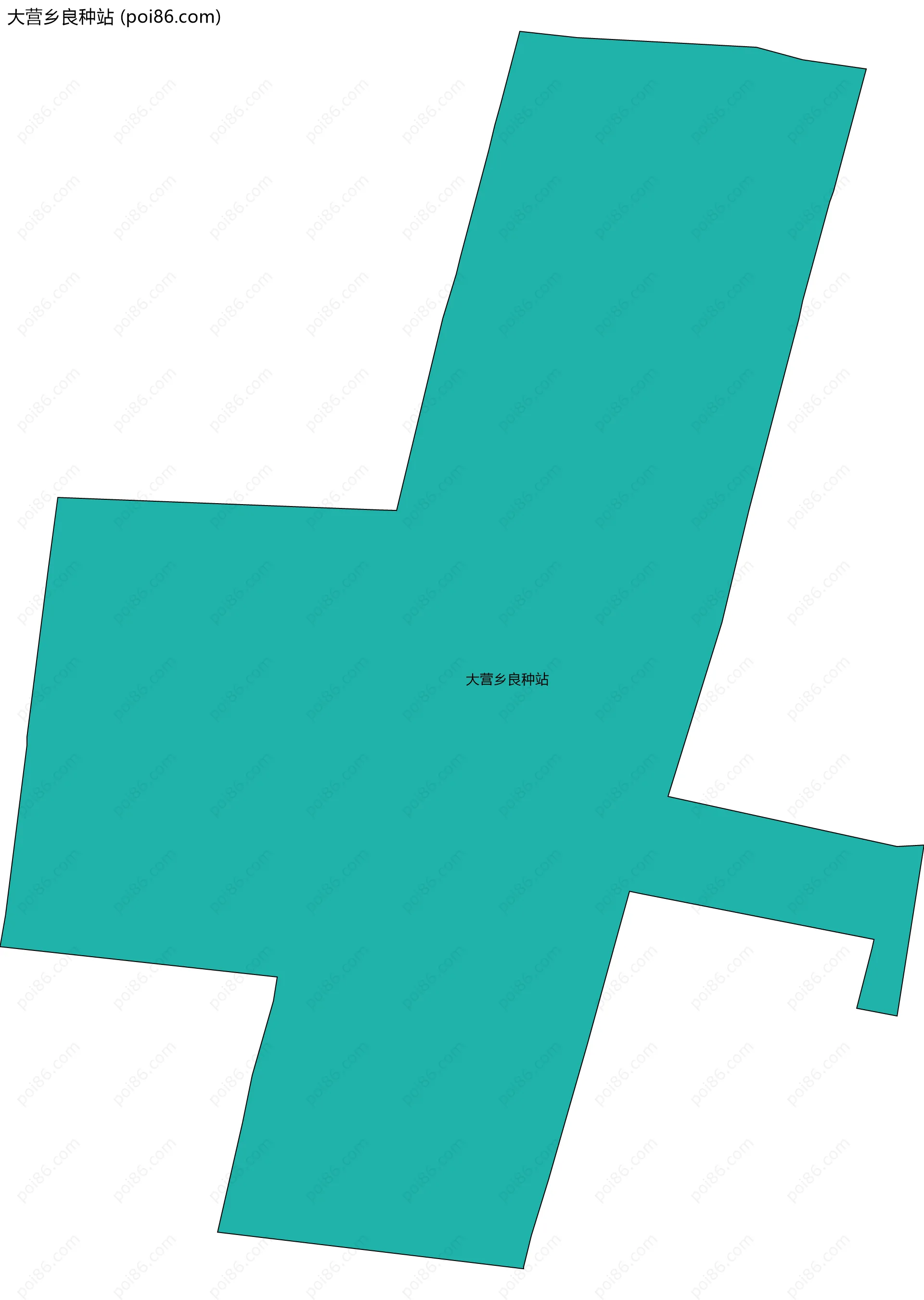 大营乡良种站边界地图