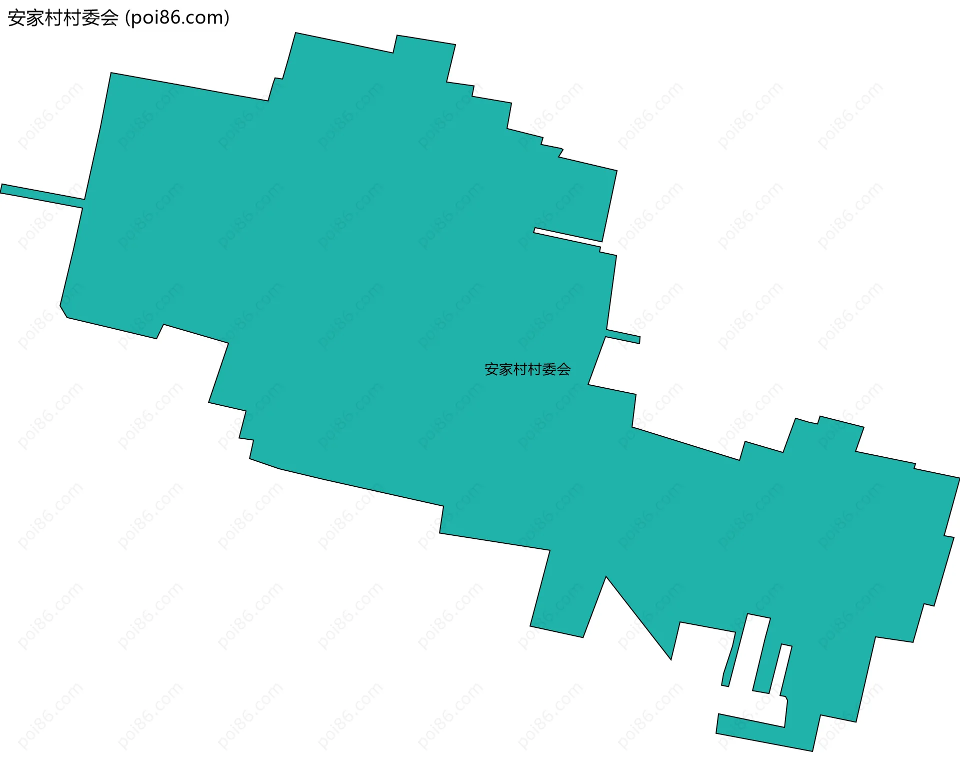 安家村村委会边界地图