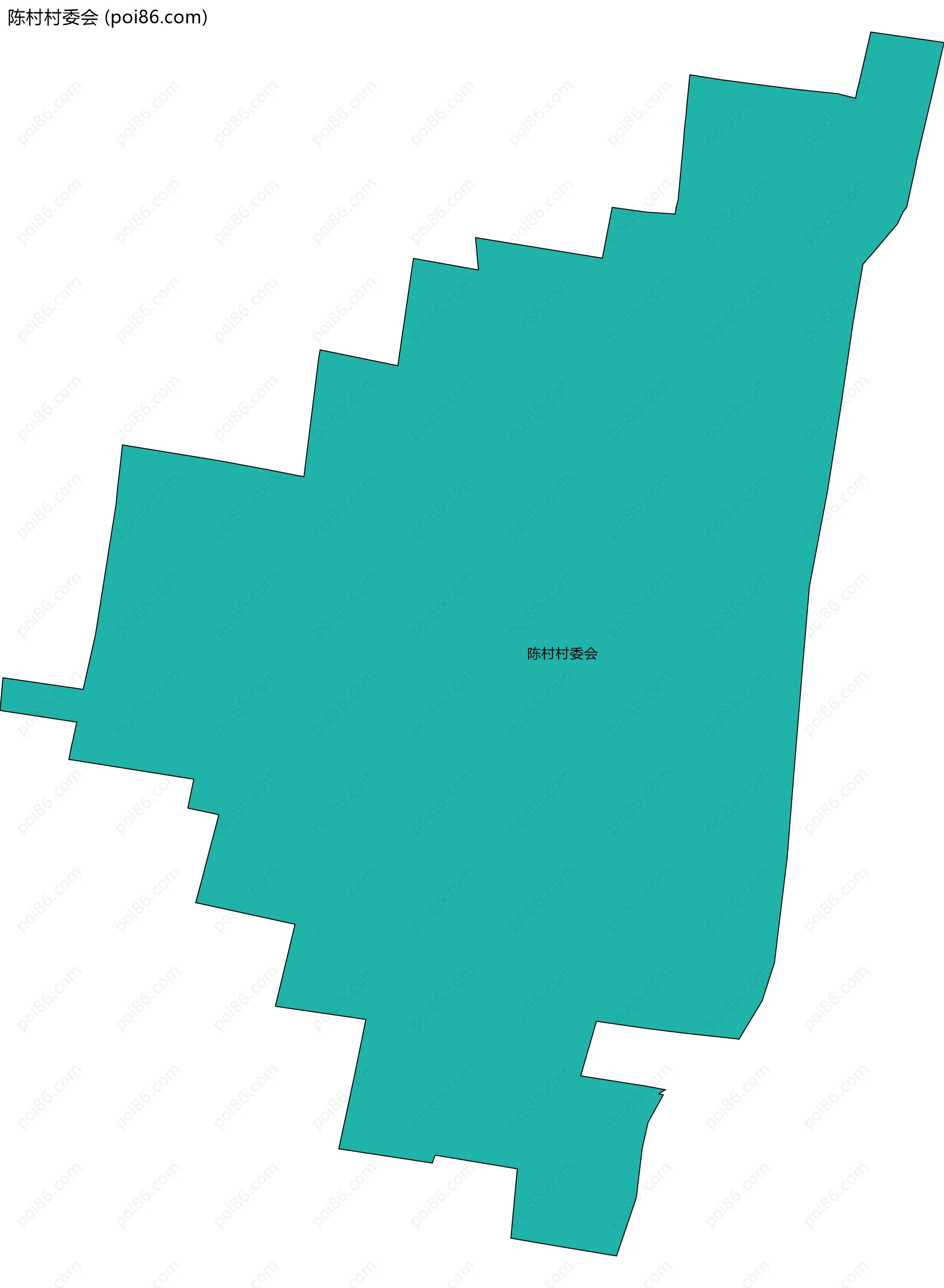 陈村村委会边界地图