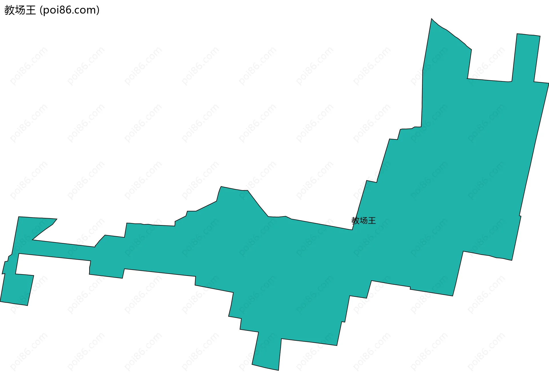 教场王边界地图