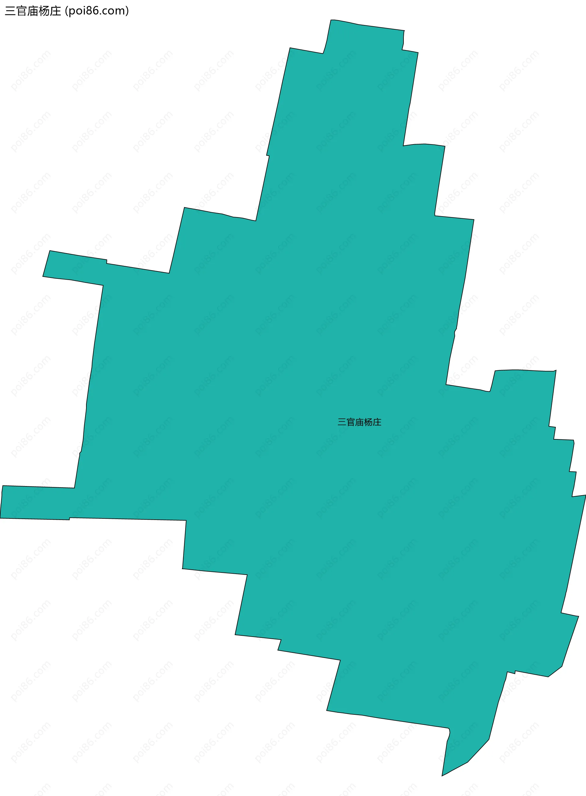 三官庙杨庄边界地图