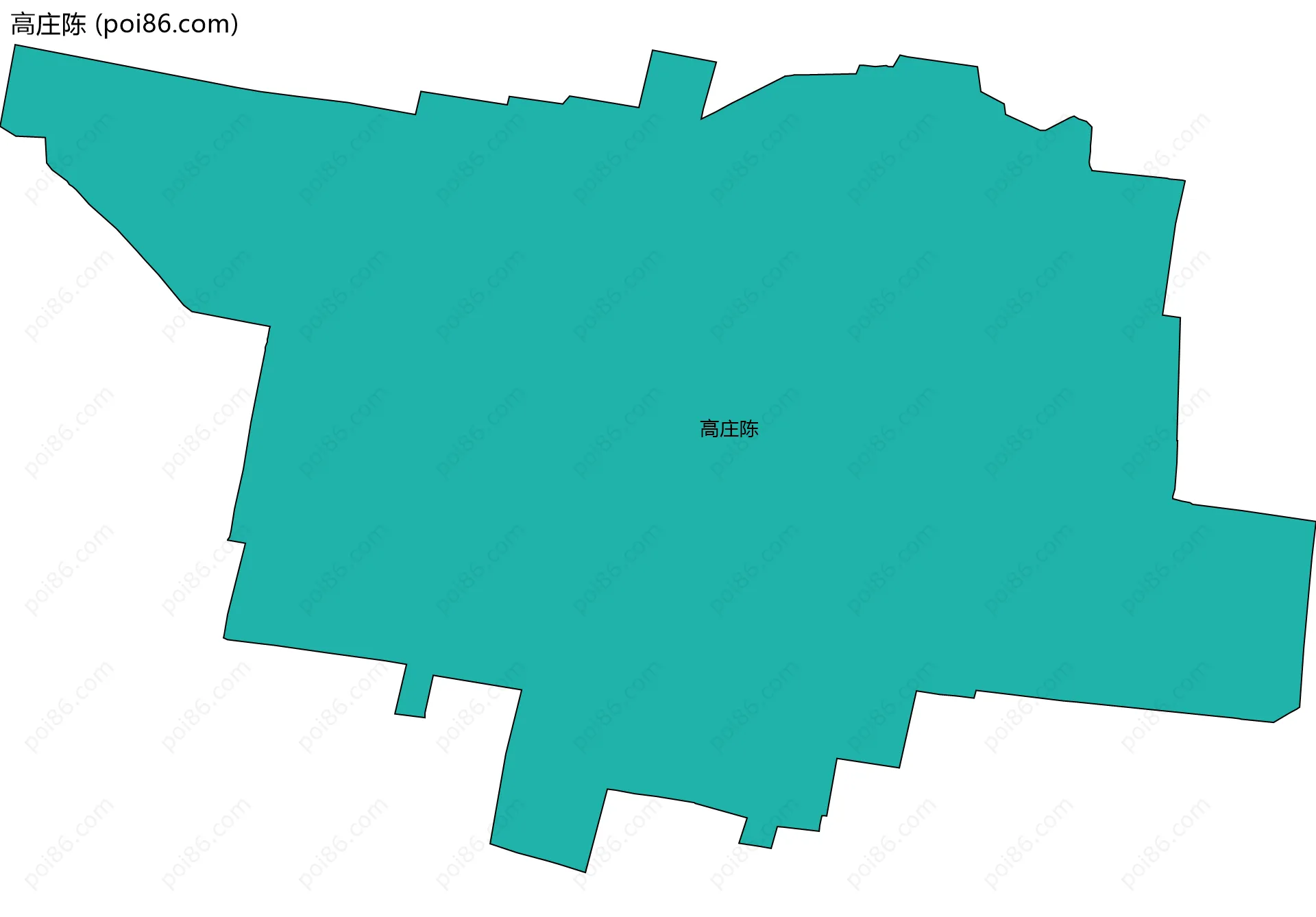 高庄陈边界地图