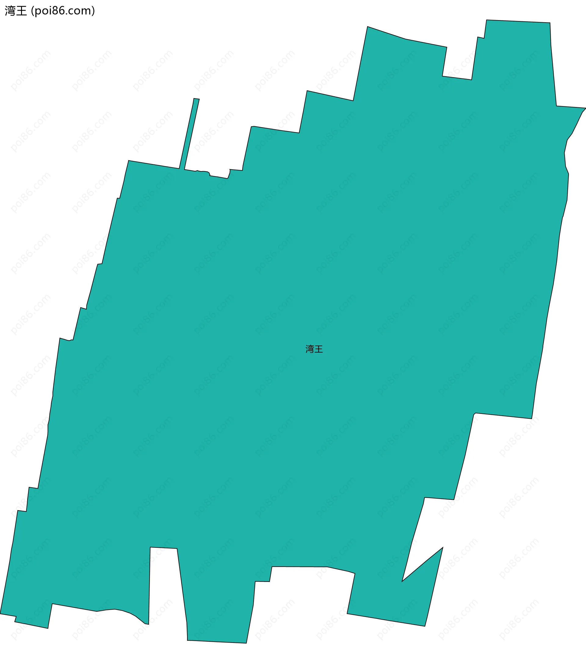 湾王边界地图