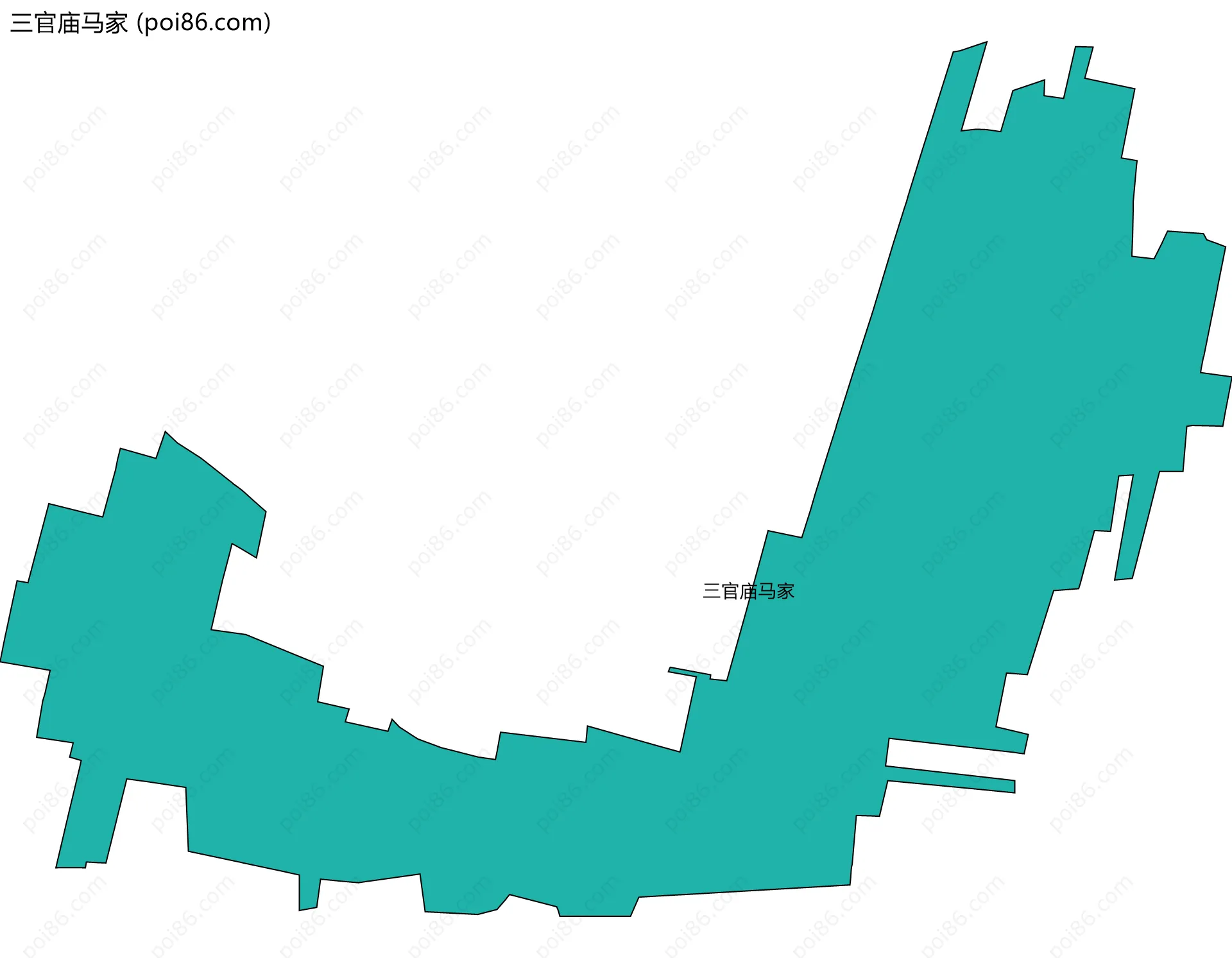 三官庙马家边界地图