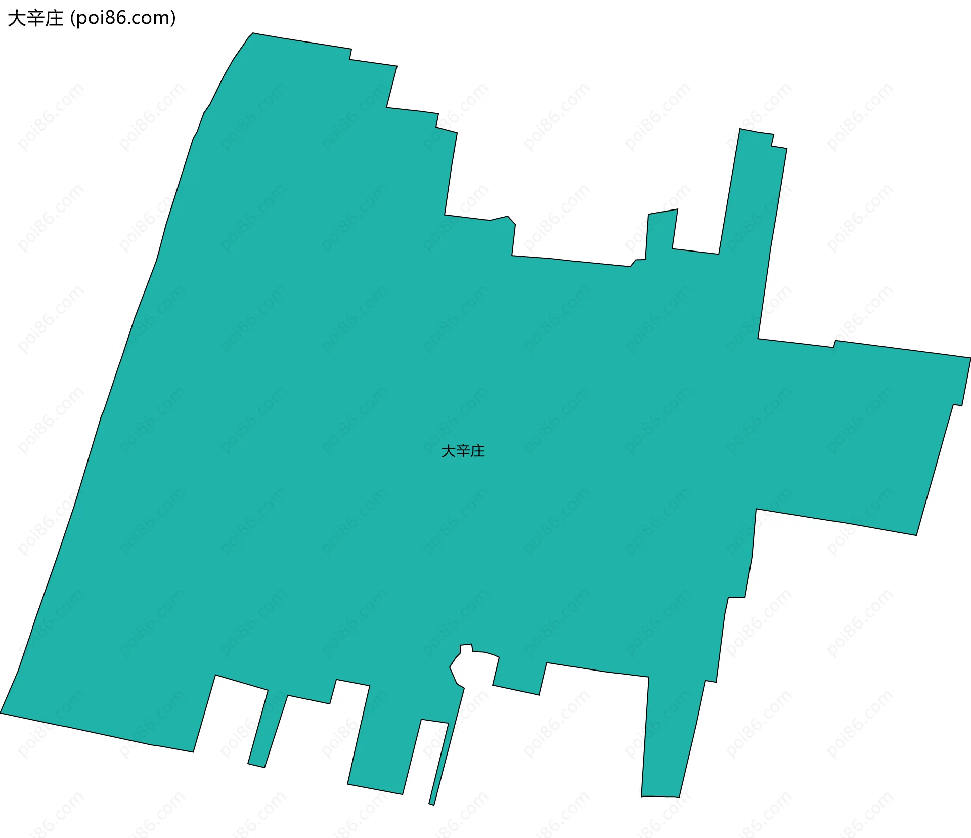 大辛庄边界地图