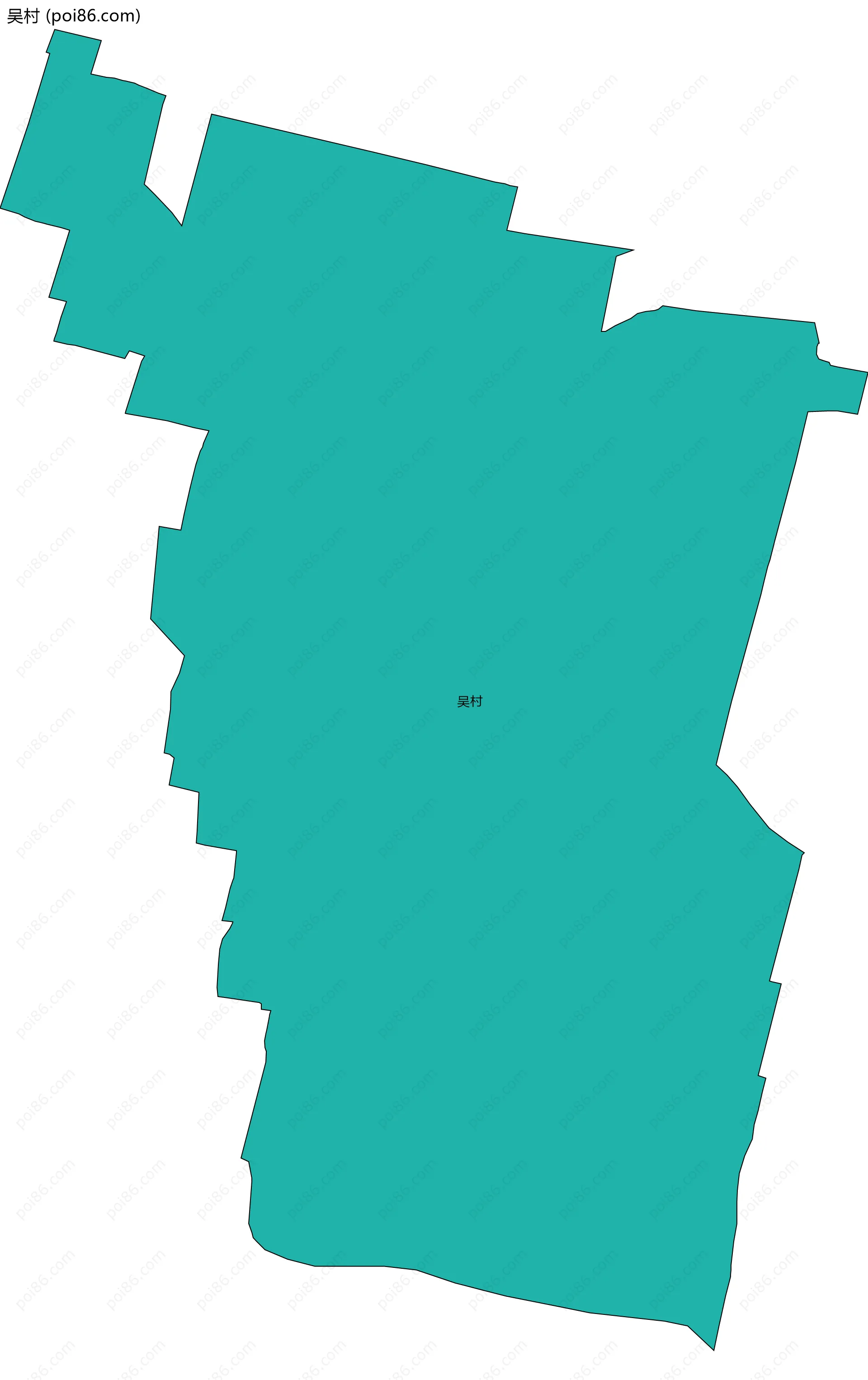 吴村边界地图