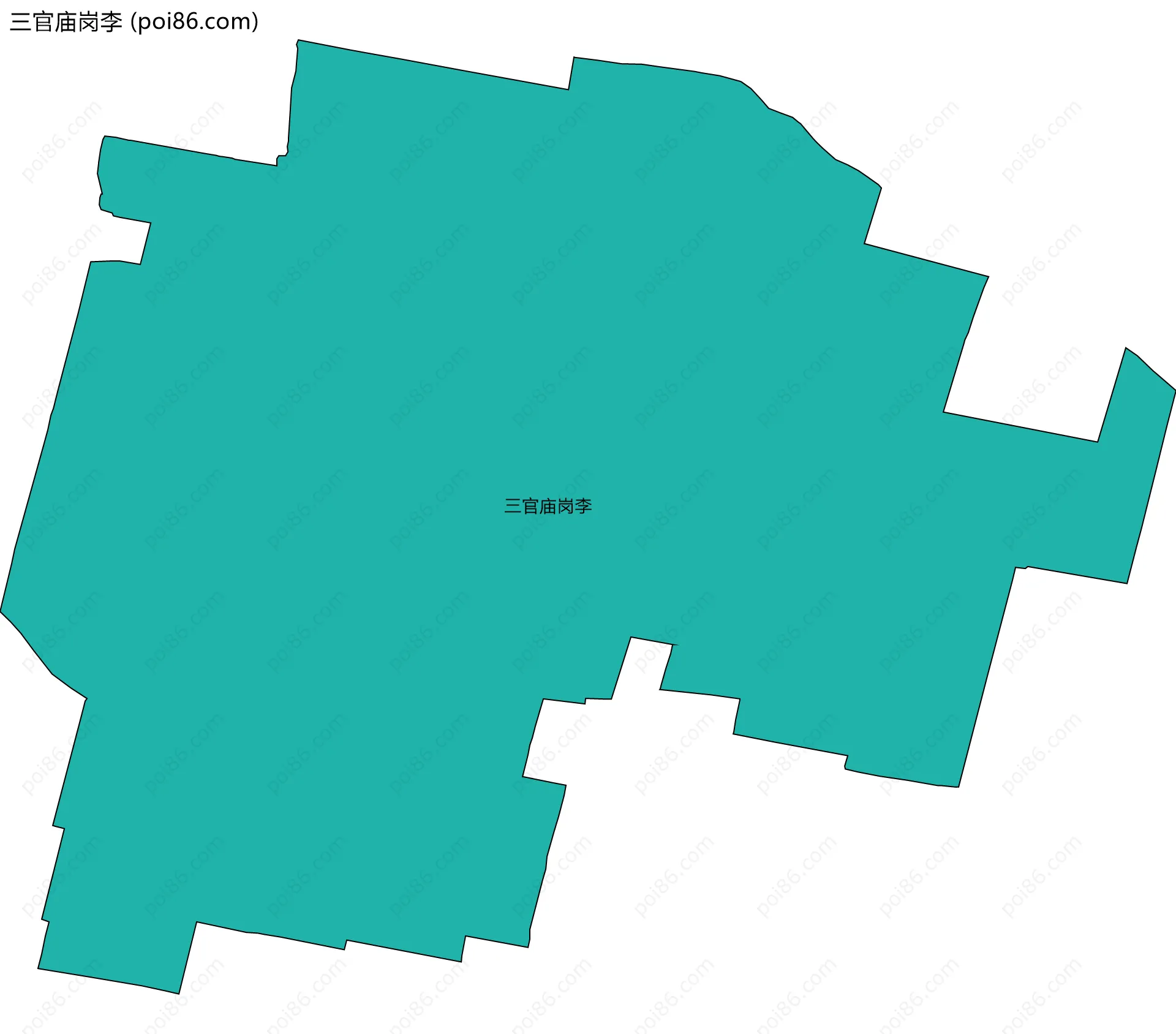 三官庙岗李边界地图