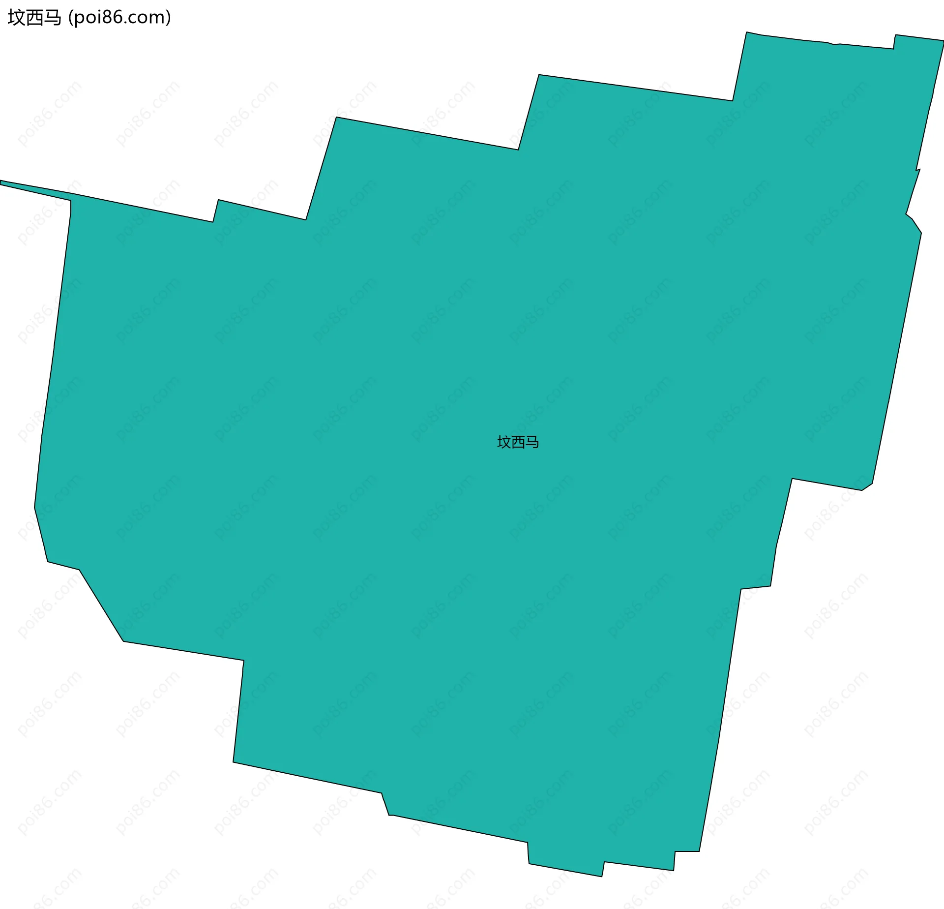 坟西马边界地图