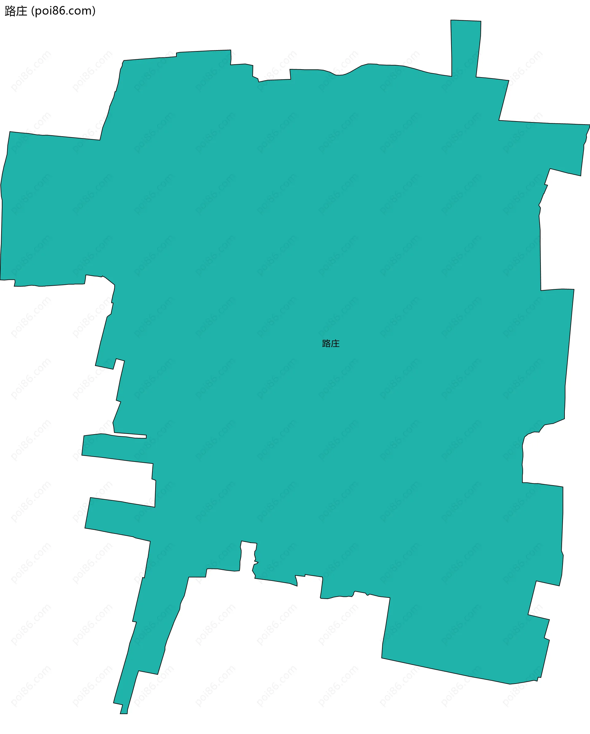 路庄边界地图