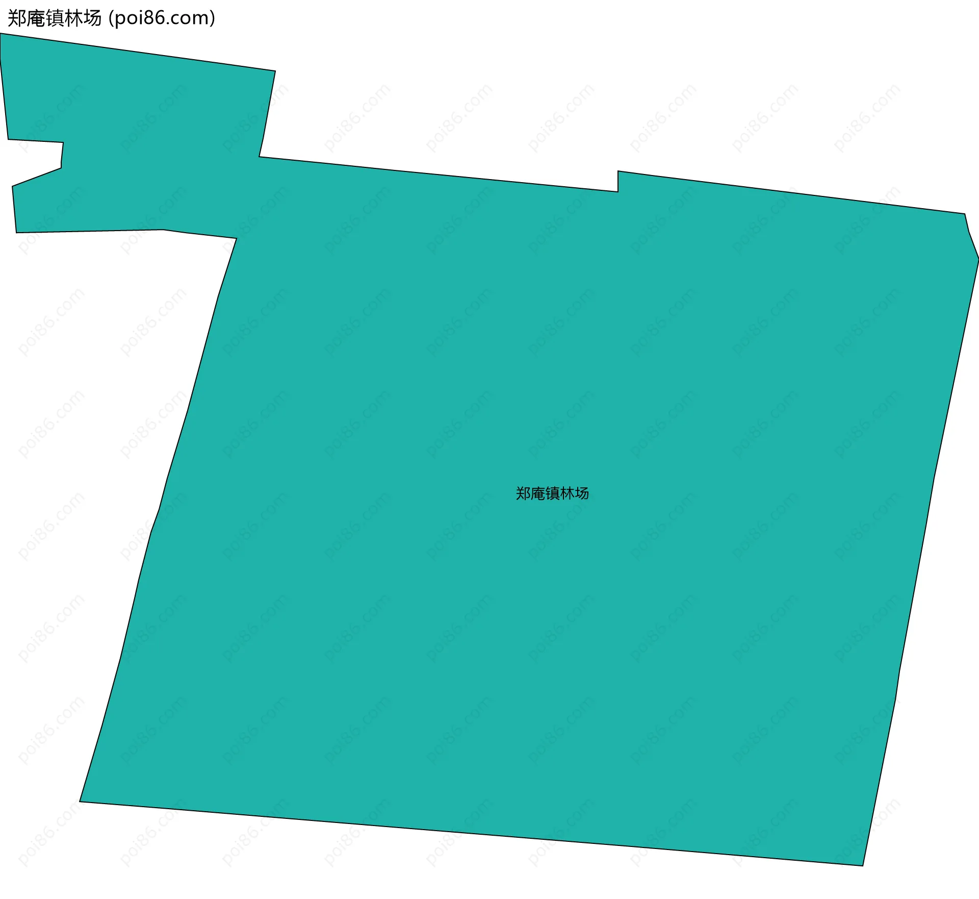 郑庵镇林场边界地图