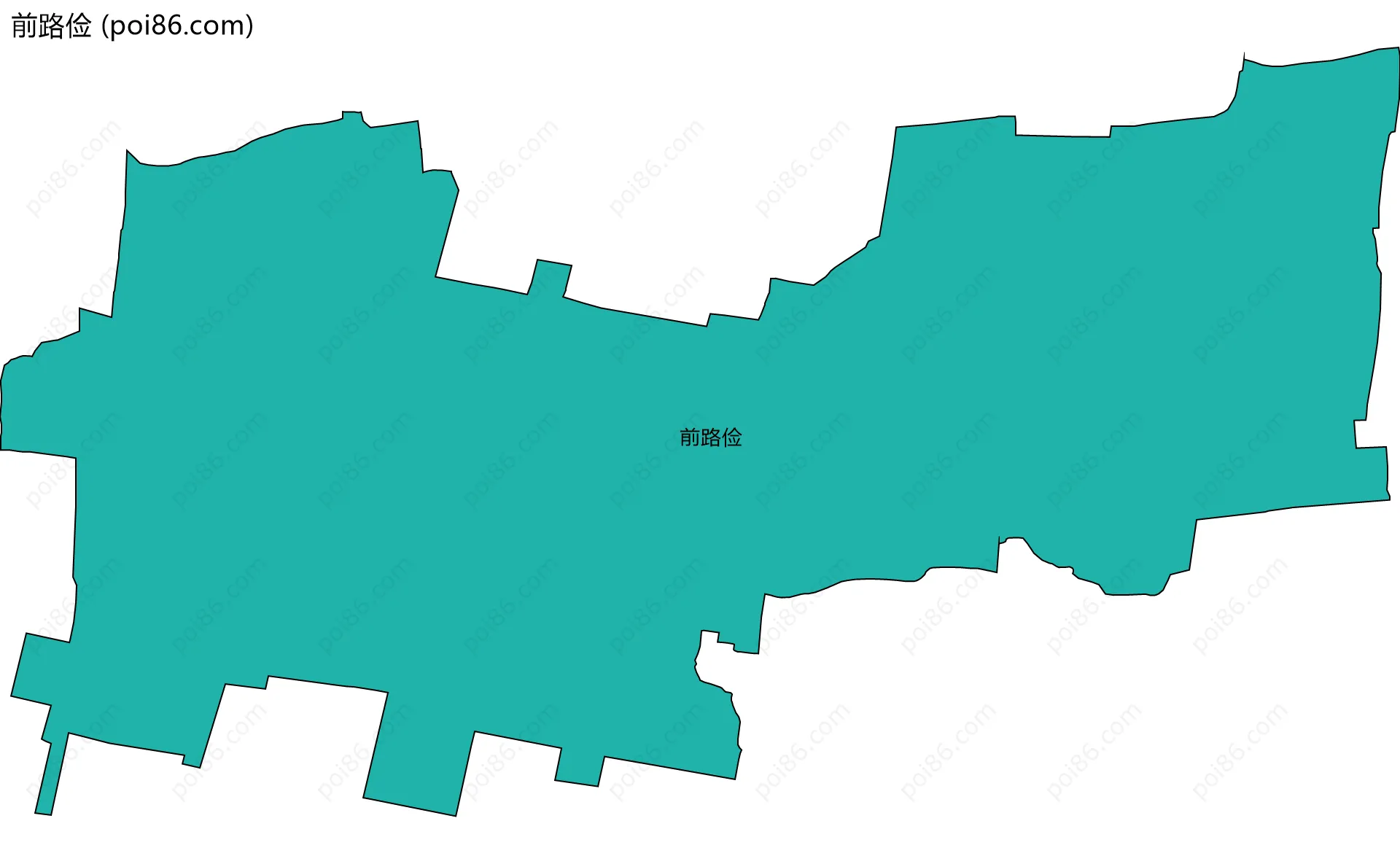 前路俭边界地图