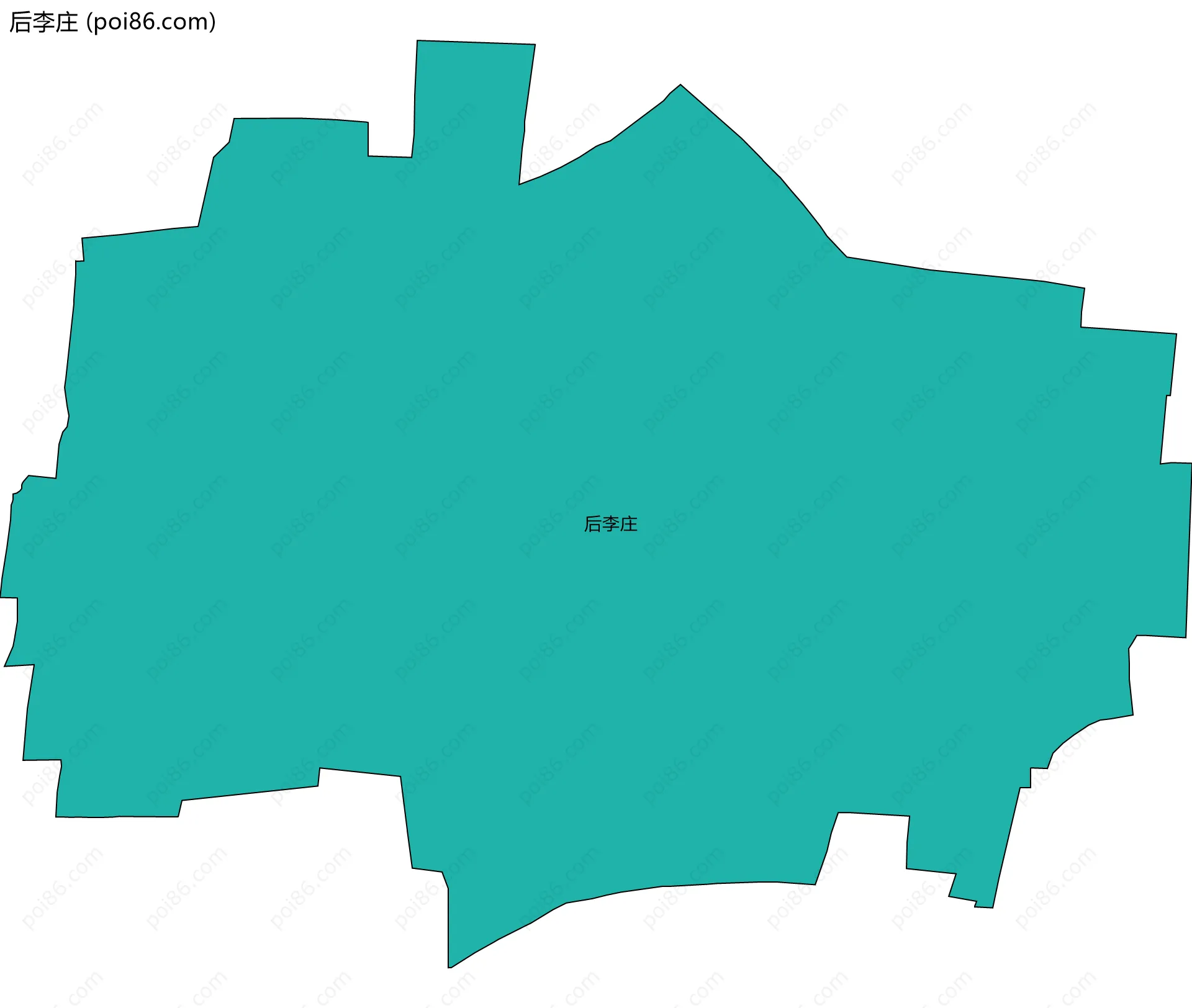 后李庄边界地图