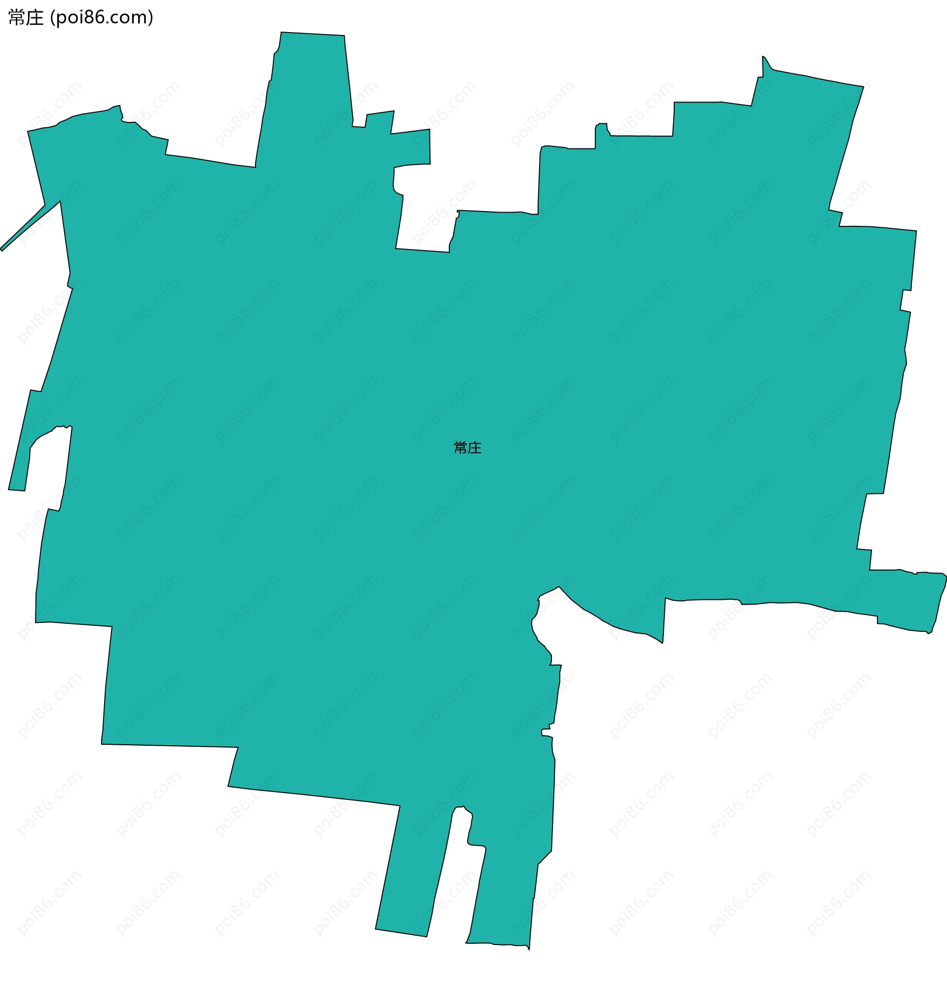常庄边界地图