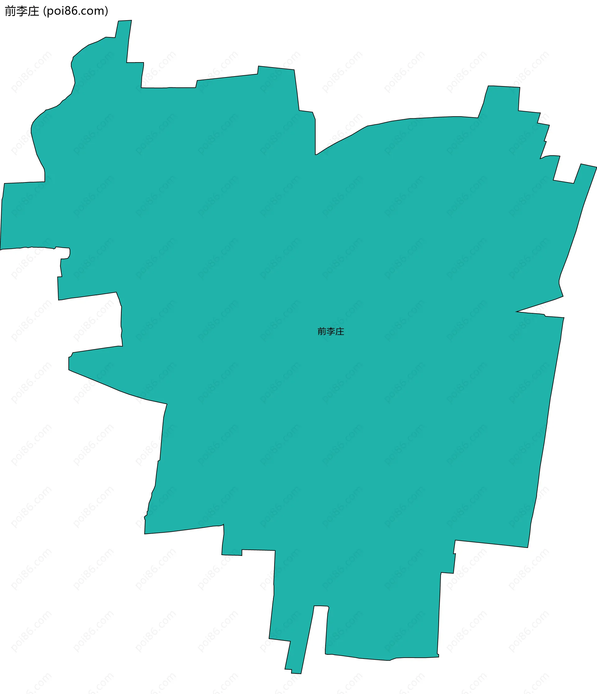 前李庄边界地图