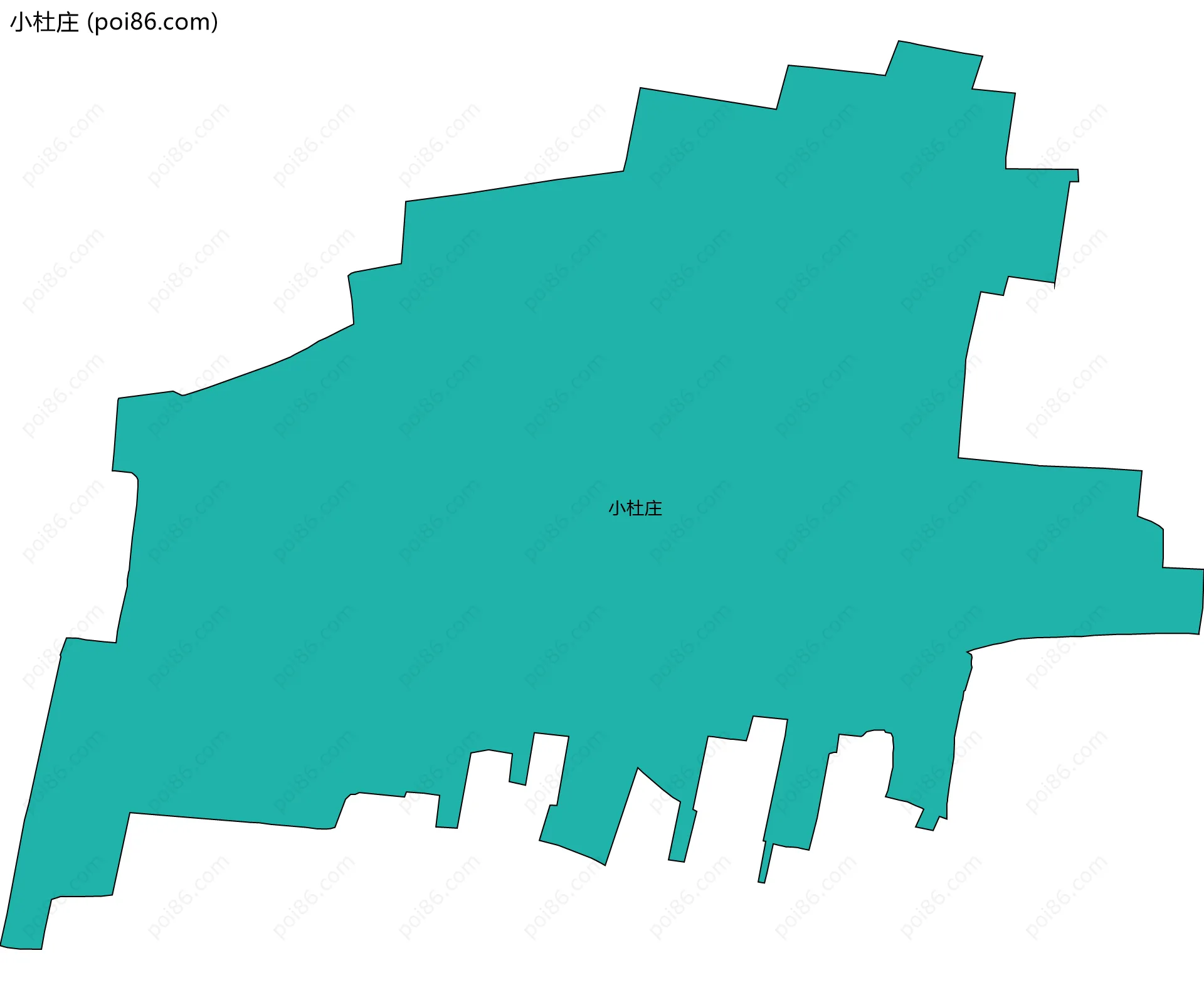 小杜庄边界地图
