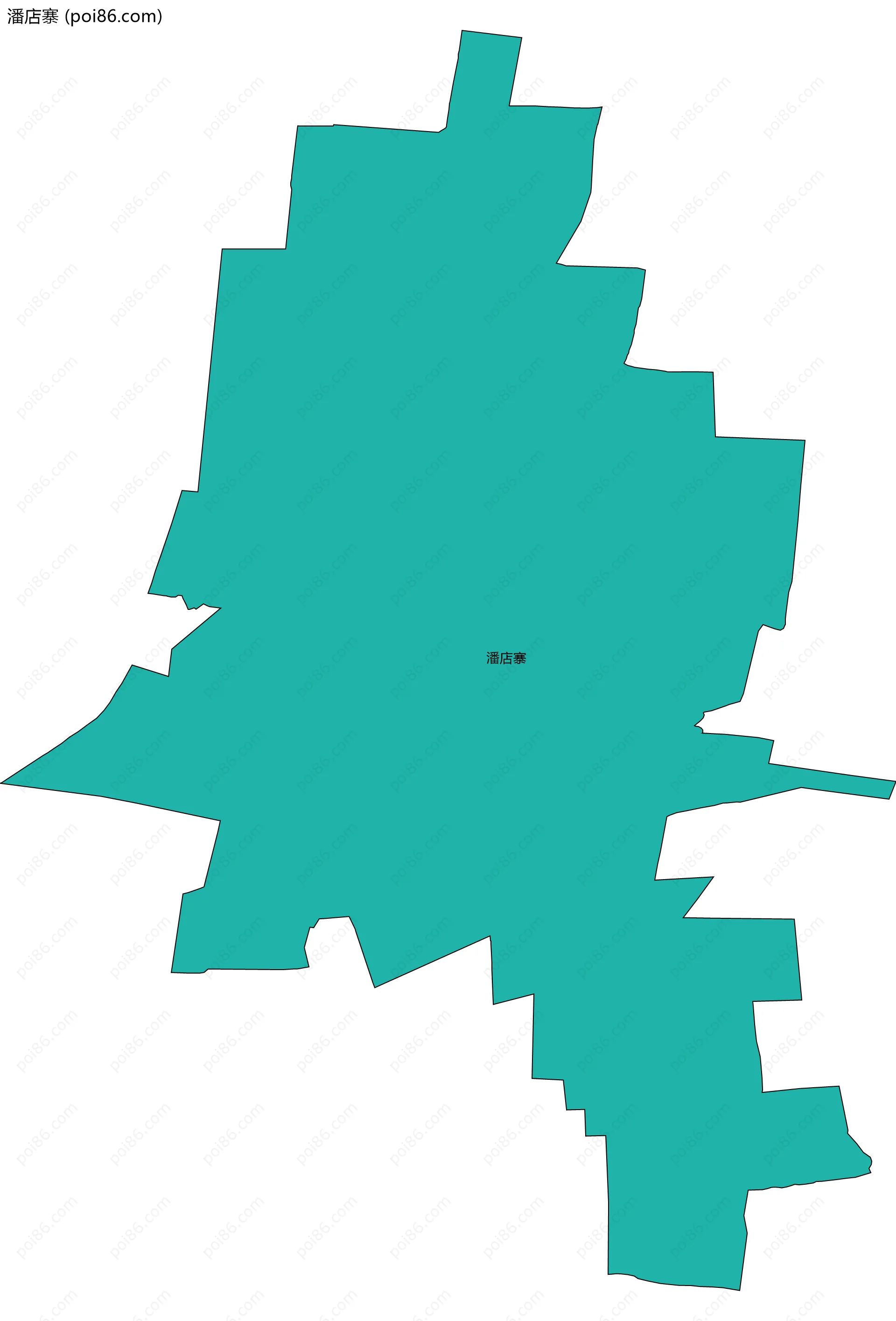 潘店寨边界地图