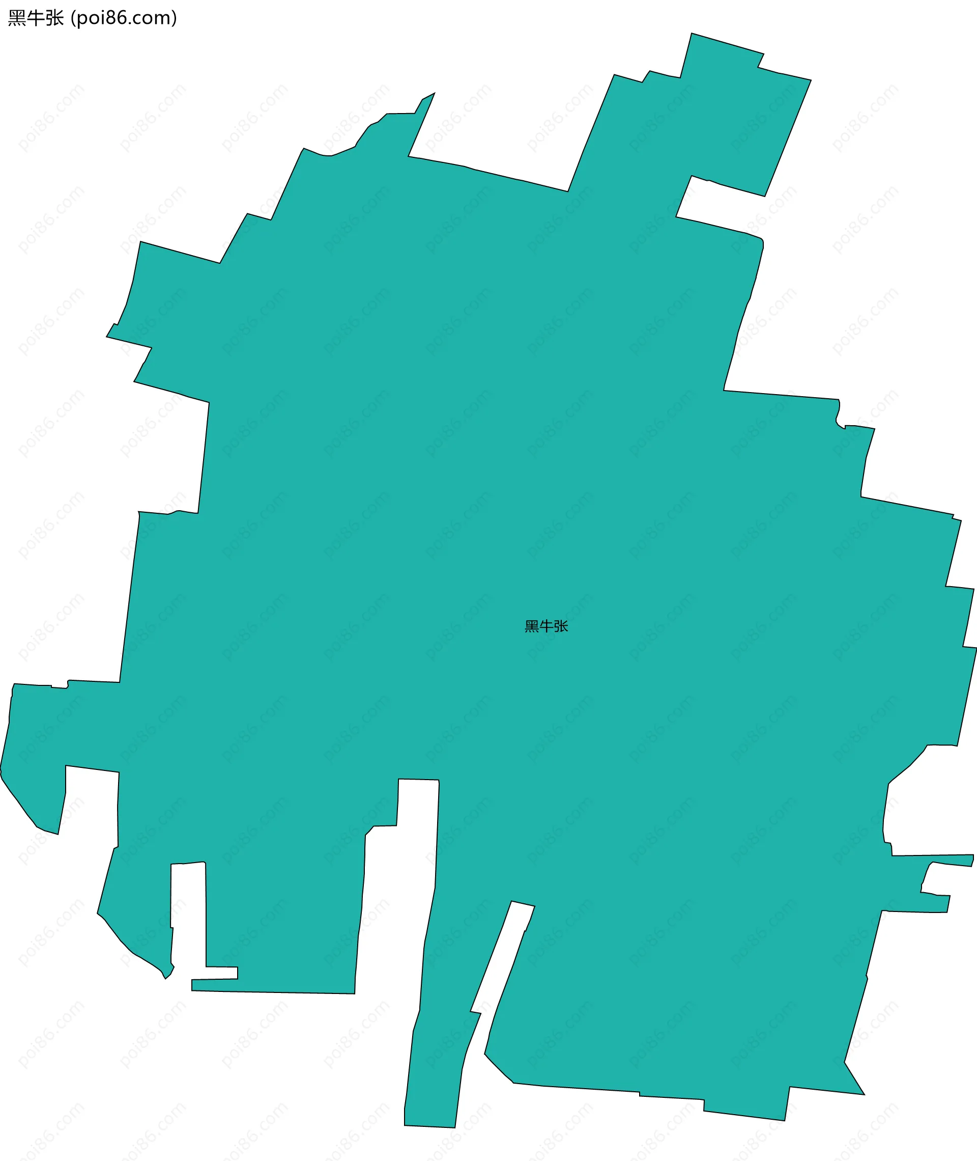 黑牛张边界地图