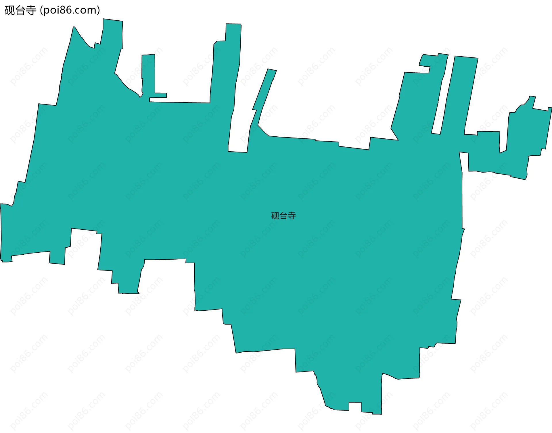 砚台寺边界地图