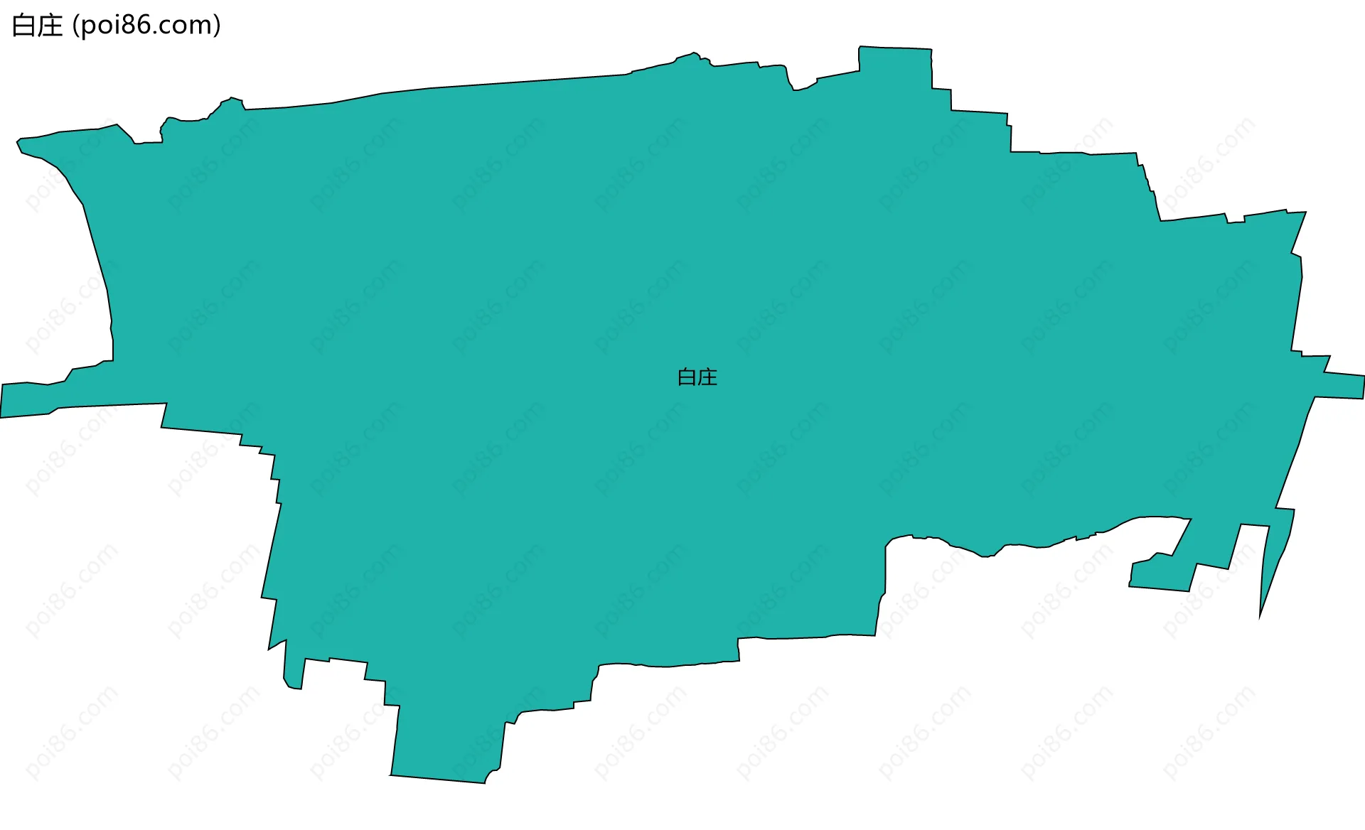 白庄边界地图